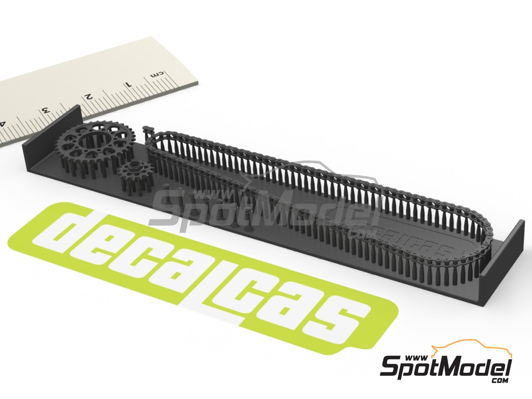 Image 12: Suzuki GSX-RR | Chain set in 1/12 scale manufactured by Decalcas (ref.&nbsp;DCL-PAR071)