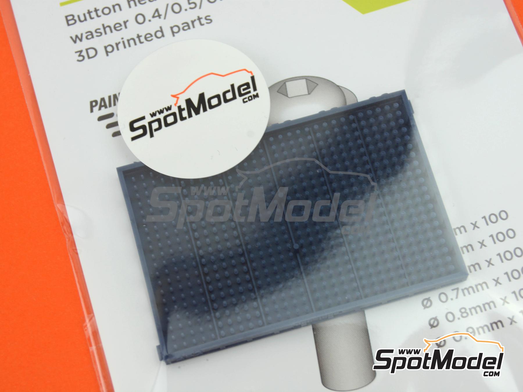 Image 8: Tornillos Allen de cabeza redonda de di&aacute;metros 0,4mm, 0,5mm, 0,6mm, 0,7mm, 0,8mm y 0,9mm | Remaches fabricado por Decalcas (ref.&nbsp;DCL-PAR074)