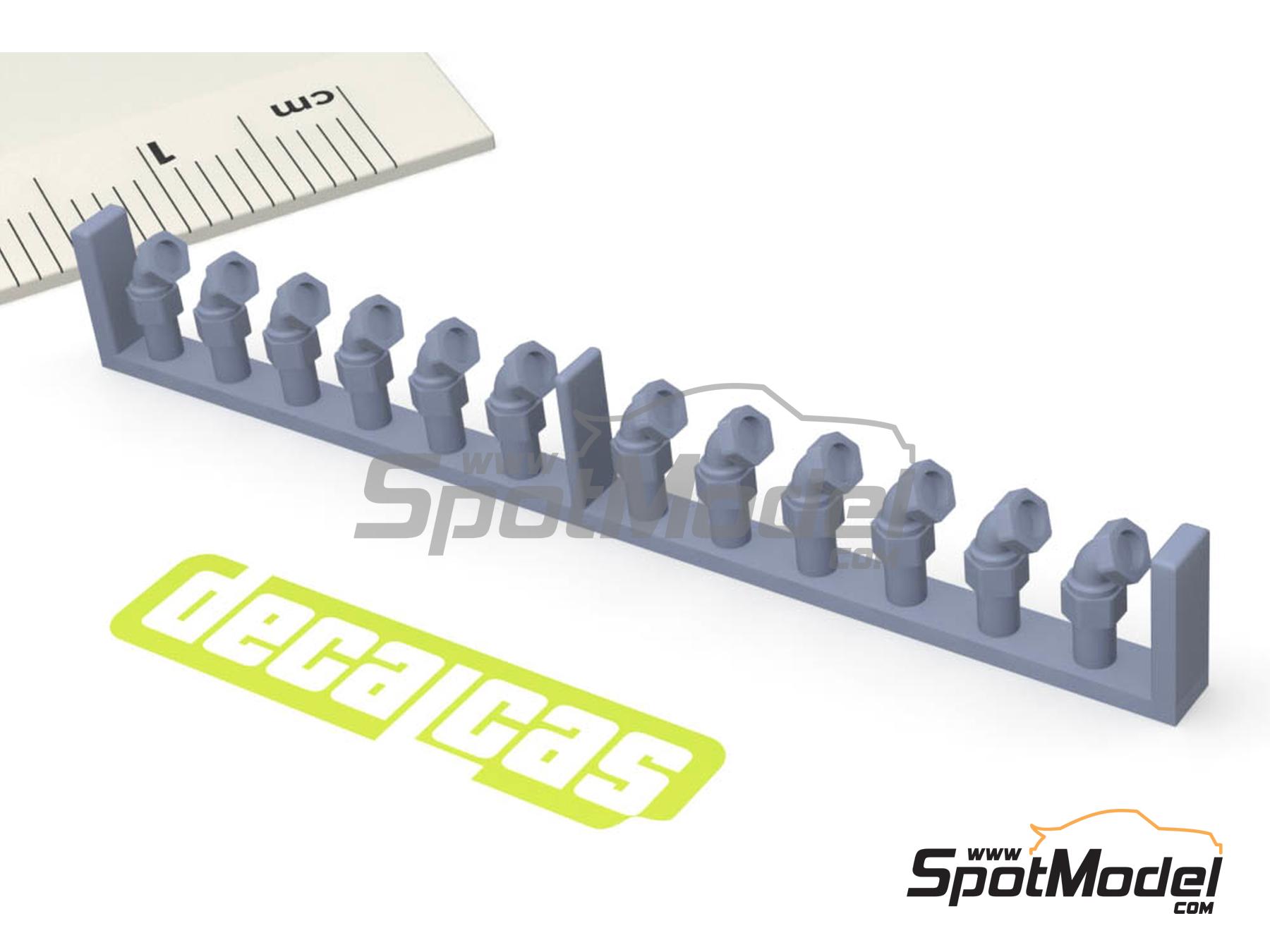 Image 8: Racores de 2.0mm - Set 1 | Rácores en escala 1/12 fabricado por Decalcas (ref. DCL-PAR077)