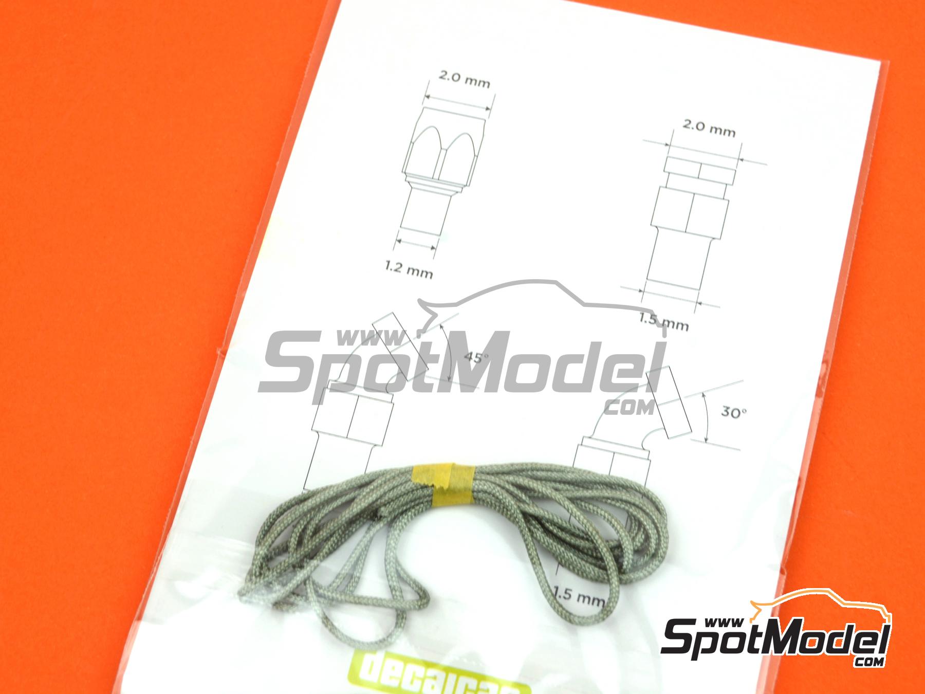 Image 14: Racores de 2.0mm - Set 1 | Rácores en escala 1/12 fabricado por Decalcas (ref. DCL-PAR077)