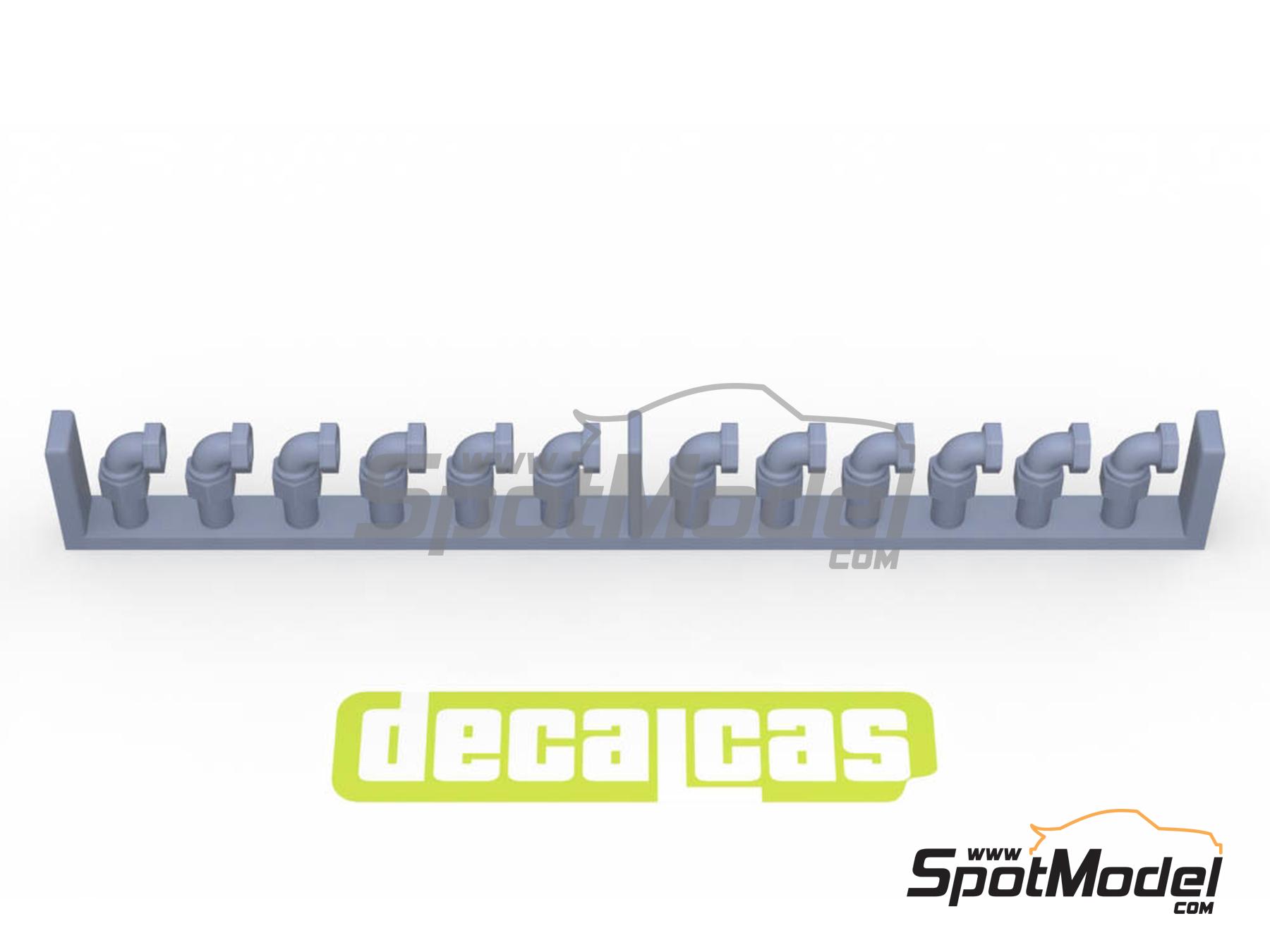 Image 3: 2.0mm Hose joints - Set 2 | Hose joints in 1/12 scale manufactured by Decalcas (ref. DCL-PAR078)
