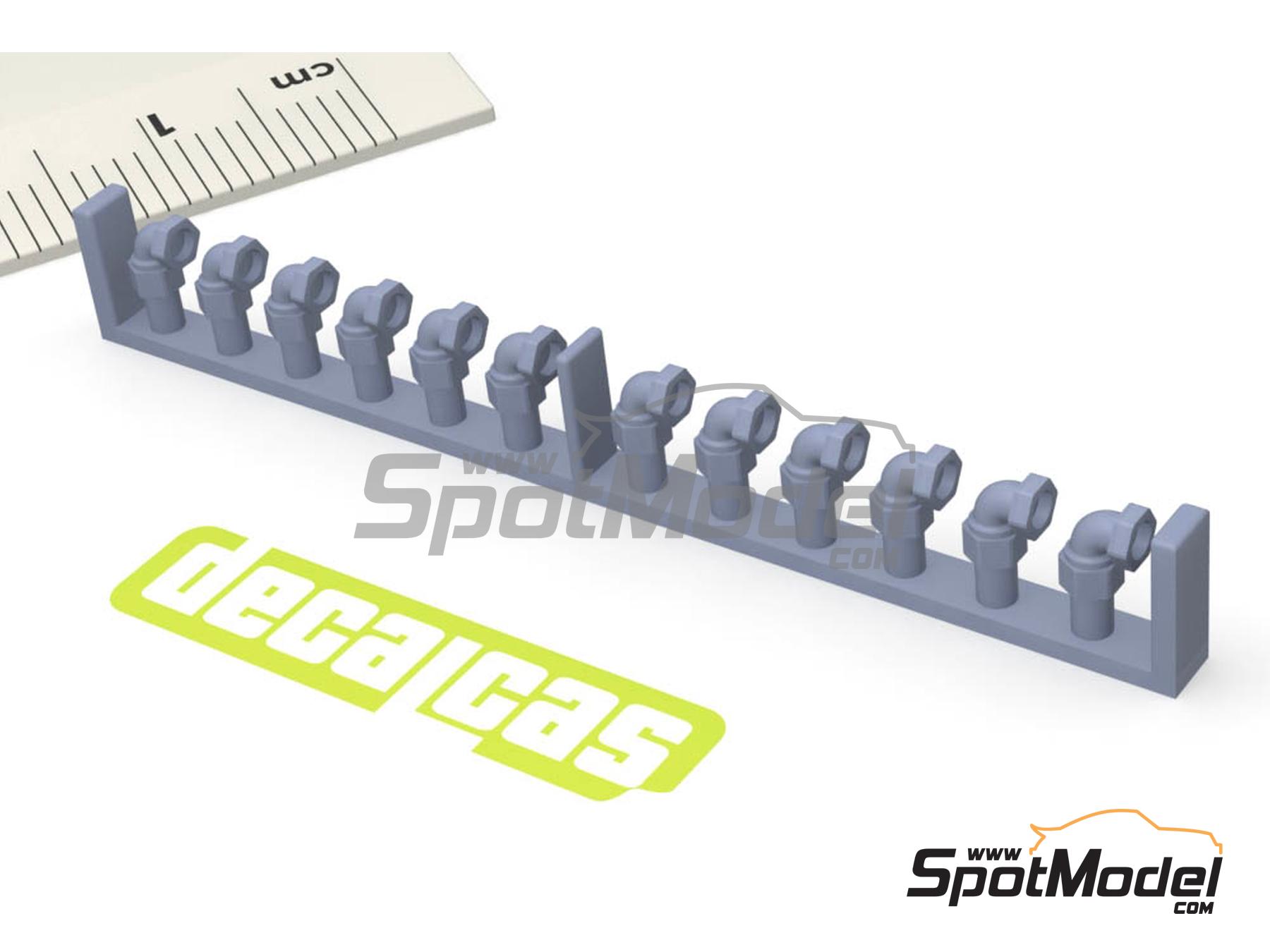 Image 4: 2.0mm Hose joints - Set 2 | Hose joints in 1/12 scale manufactured by Decalcas (ref. DCL-PAR078)