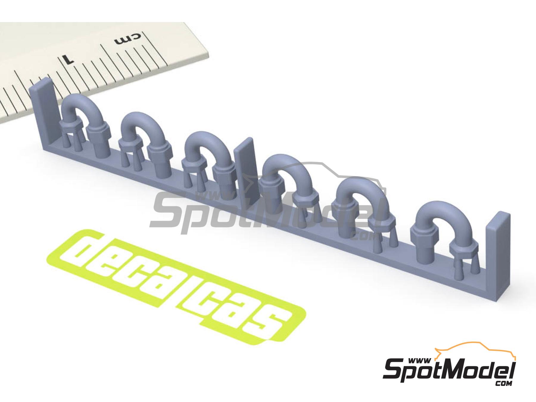 Image 8: 2.0mm Hose joints - Set 2 | Hose joints in 1/12 scale manufactured by Decalcas (ref. DCL-PAR078)