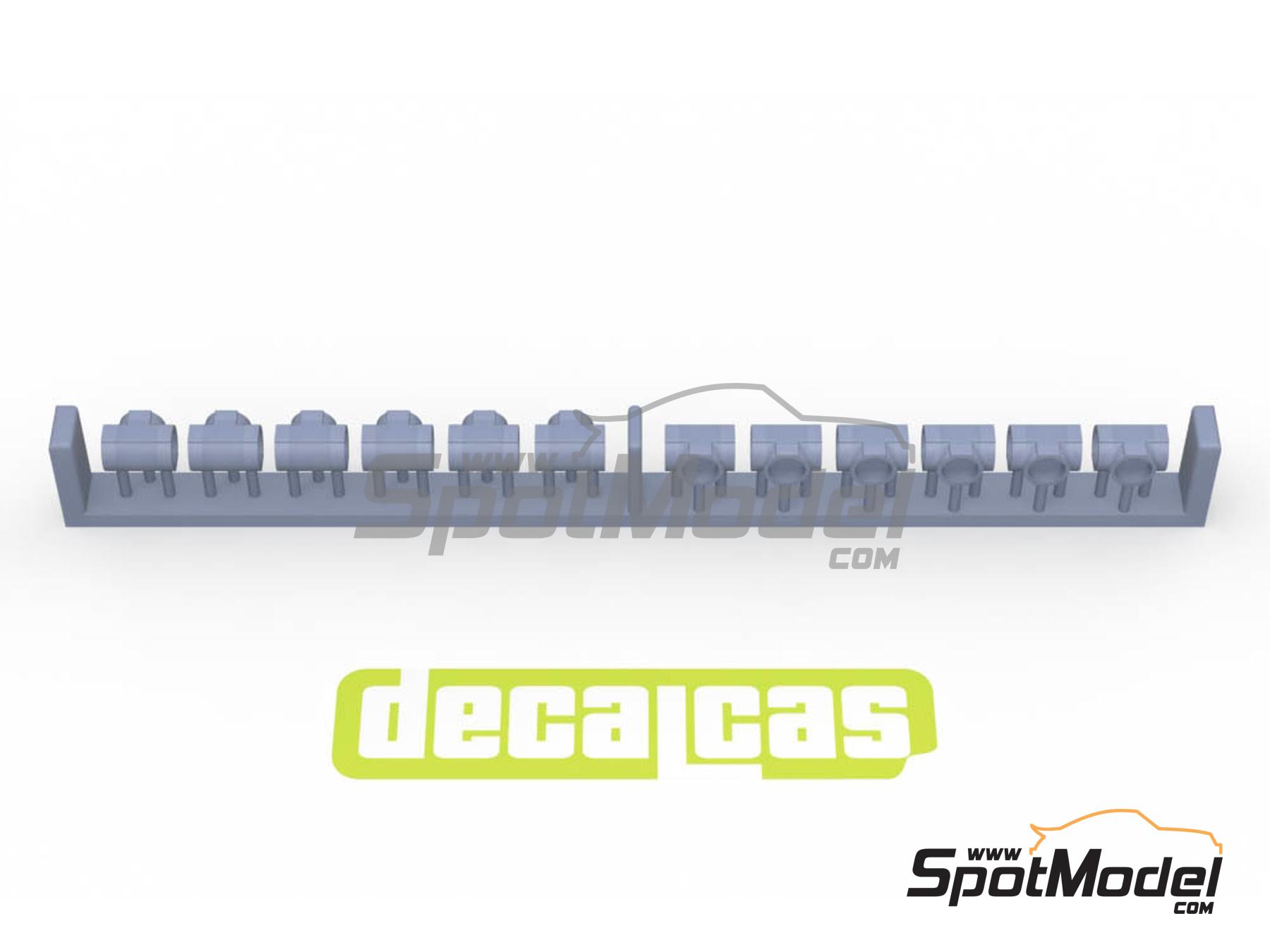 Image 7: 2.0mm Hose joints - Set 3 | Hose joints in 1/12 scale manufactured by Decalcas (ref.&nbsp;DCL-PAR079)