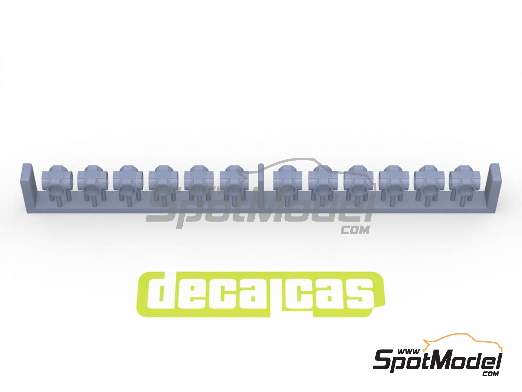 Image 9: 2.0mm Hose joints - Set 3 | Hose joints in 1/12 scale manufactured by Decalcas (ref.&nbsp;DCL-PAR079)