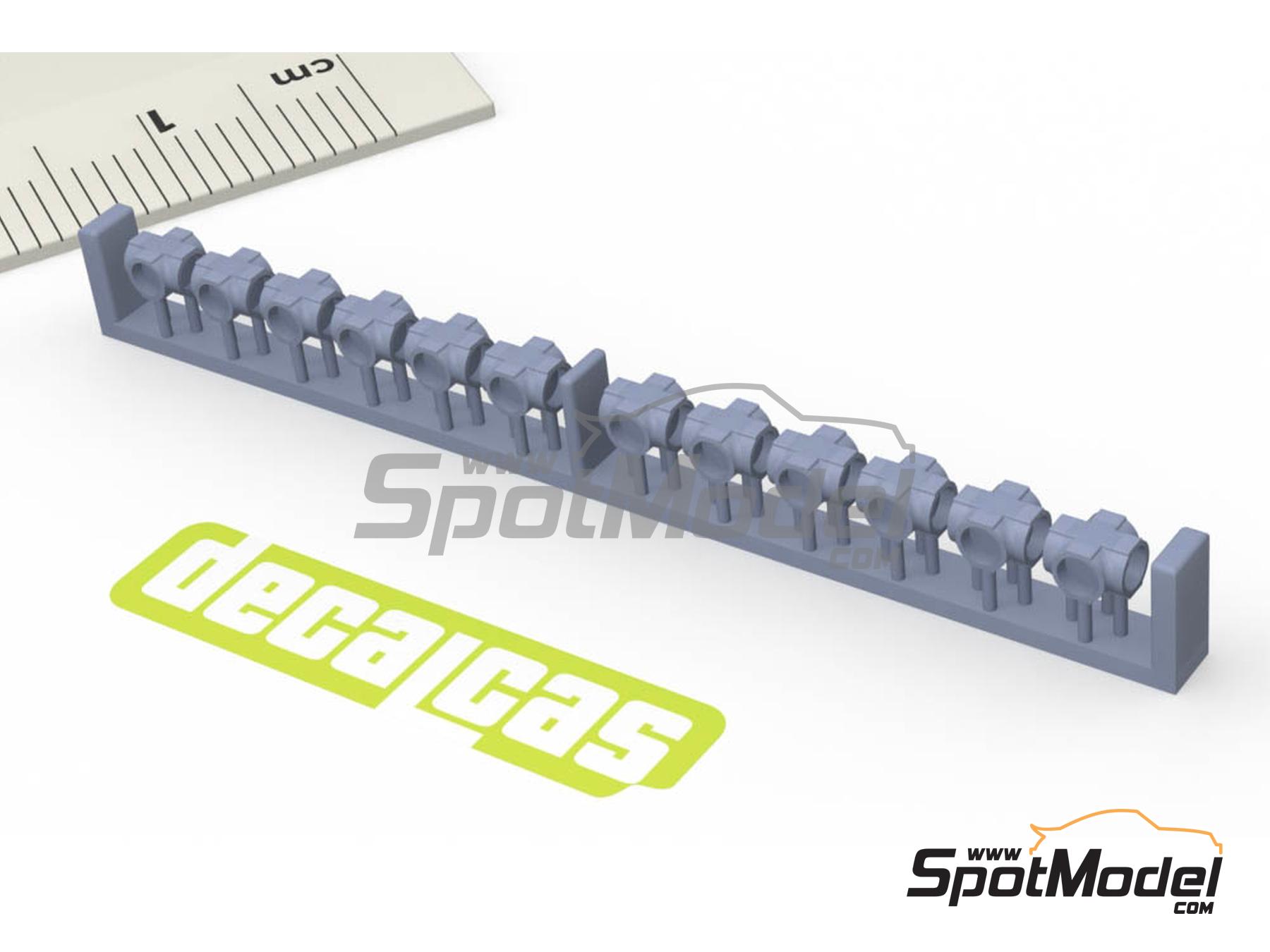 Image 10: 2.0mm Hose joints - Set 3 | Hose joints in 1/12 scale manufactured by Decalcas (ref.&nbsp;DCL-PAR079)