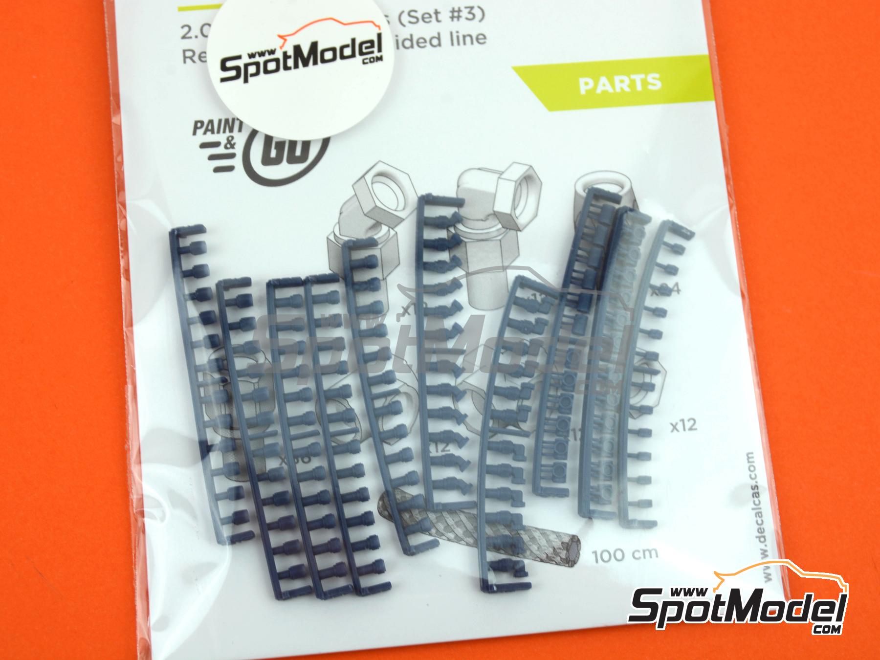 Image 26: 2.0mm Hose joints - Set 3 | Hose joints in 1/12 scale manufactured by Decalcas (ref.&nbsp;DCL-PAR079)