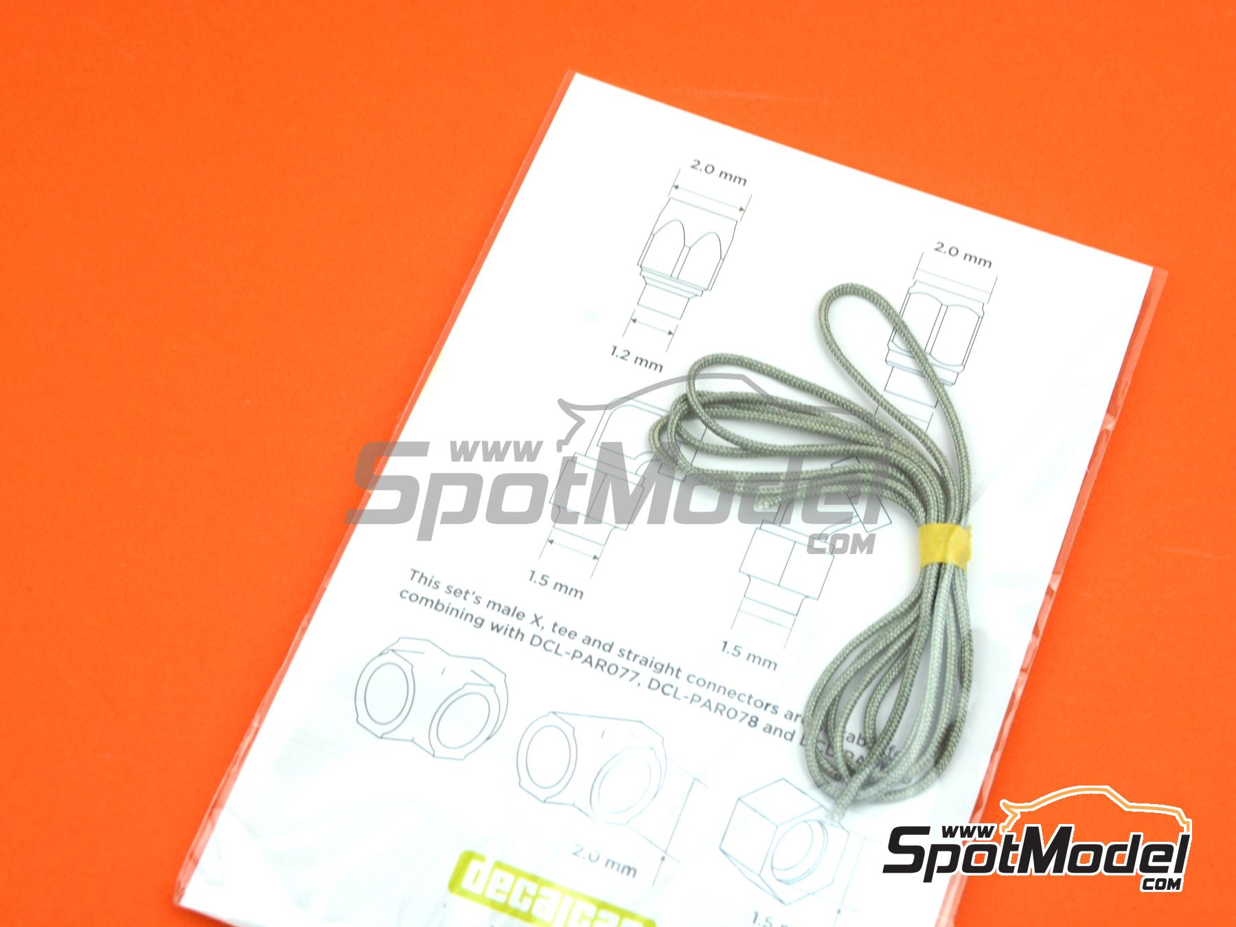 Image 29: 2.0mm Hose joints - Set 3 | Hose joints in 1/12 scale manufactured by Decalcas (ref.&nbsp;DCL-PAR079)