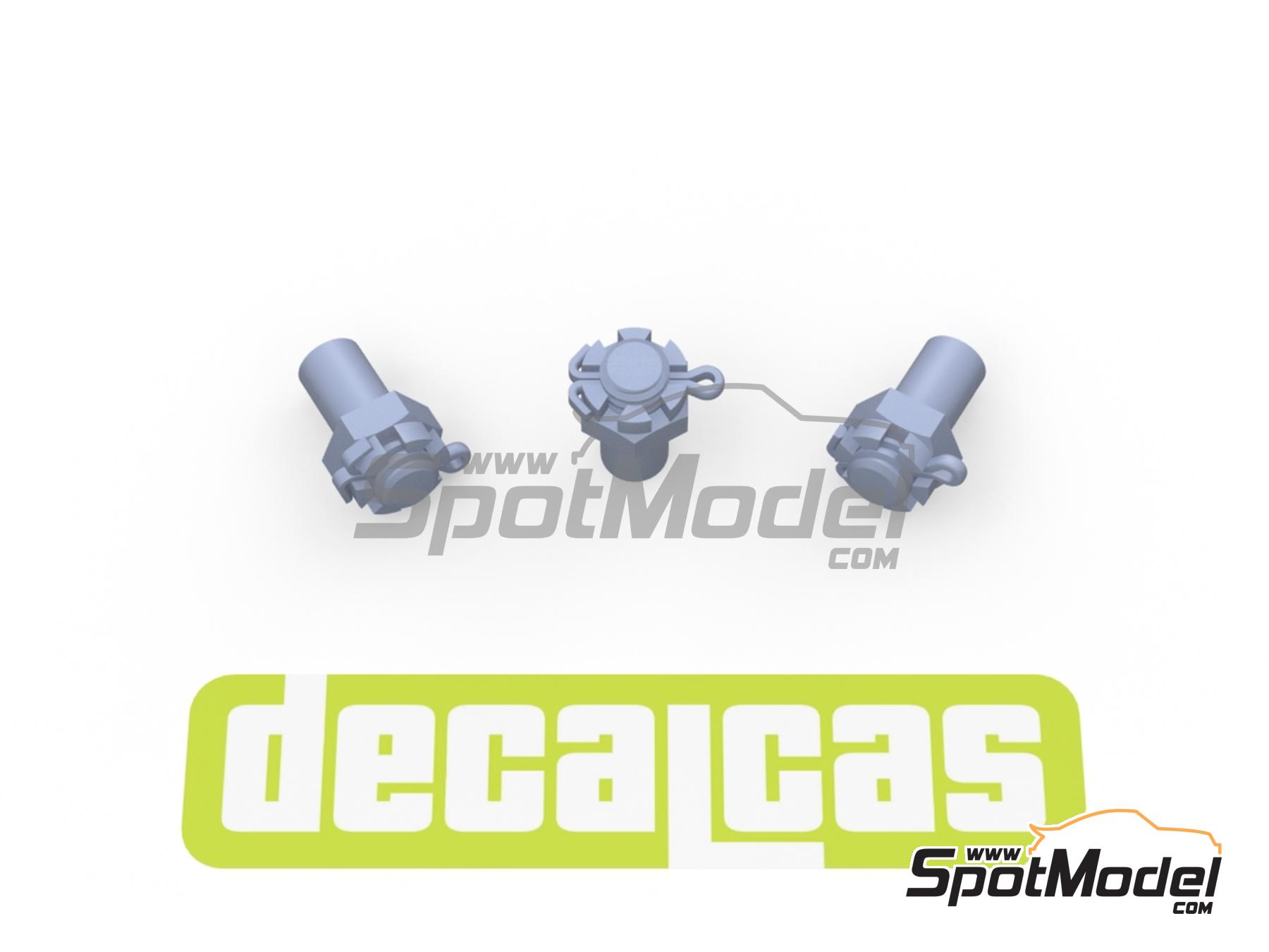 Image 4: Tuerca de torreta con pasador 0,55mm, 0,7mm, 0,8mm, 0,9mm, 1,0mm | Tuercas fabricado por Decalcas (ref.&nbsp;DCL-PAR080)