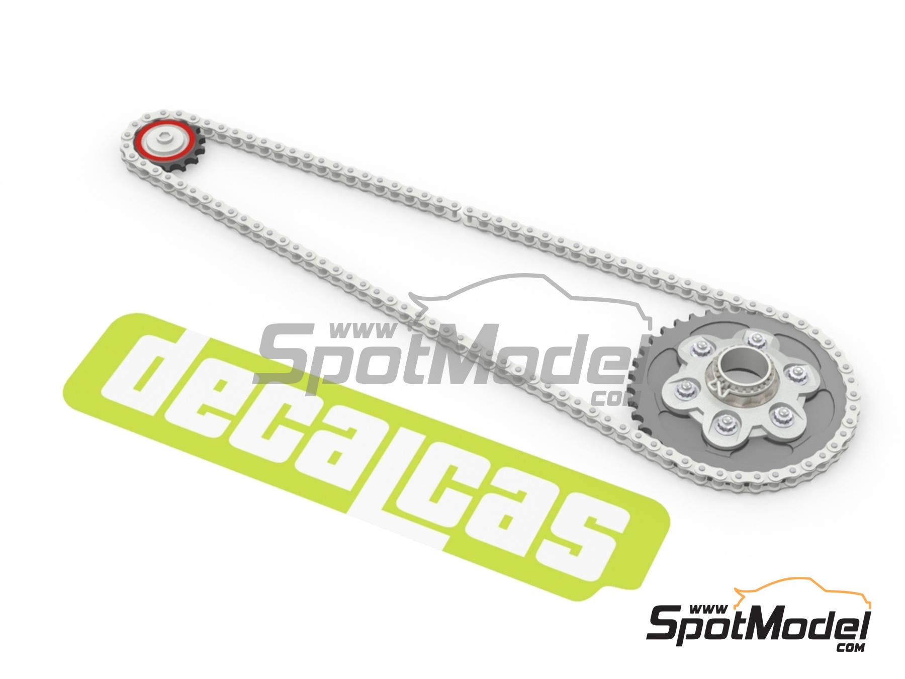 Image 1: Ducati Superleggera V4 | Chain set in 1/12 scale manufactured by Decalcas (ref.&nbsp;DCL-PAR083)