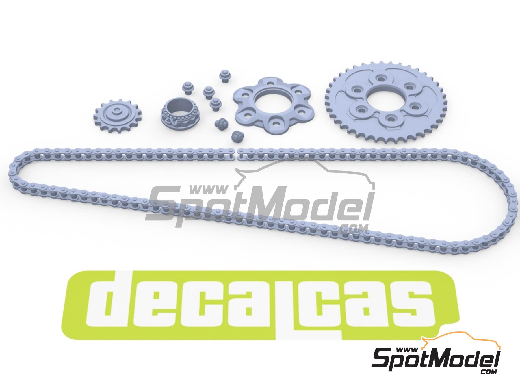 Image 7: Ducati Superleggera V4 | Chain set in 1/12 scale manufactured by Decalcas (ref.&nbsp;DCL-PAR083)
