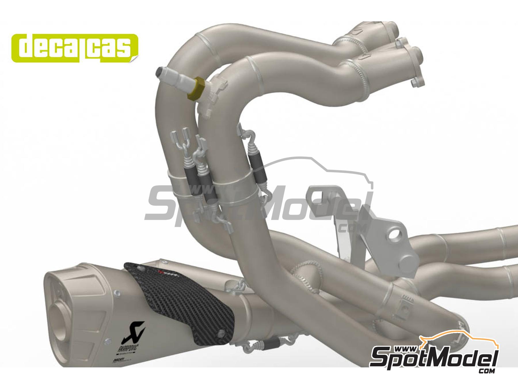 Image 3: Ducati Superleggera V4 | Exhaust in 1/12 scale manufactured by Decalcas (ref. DCL-PAR085)