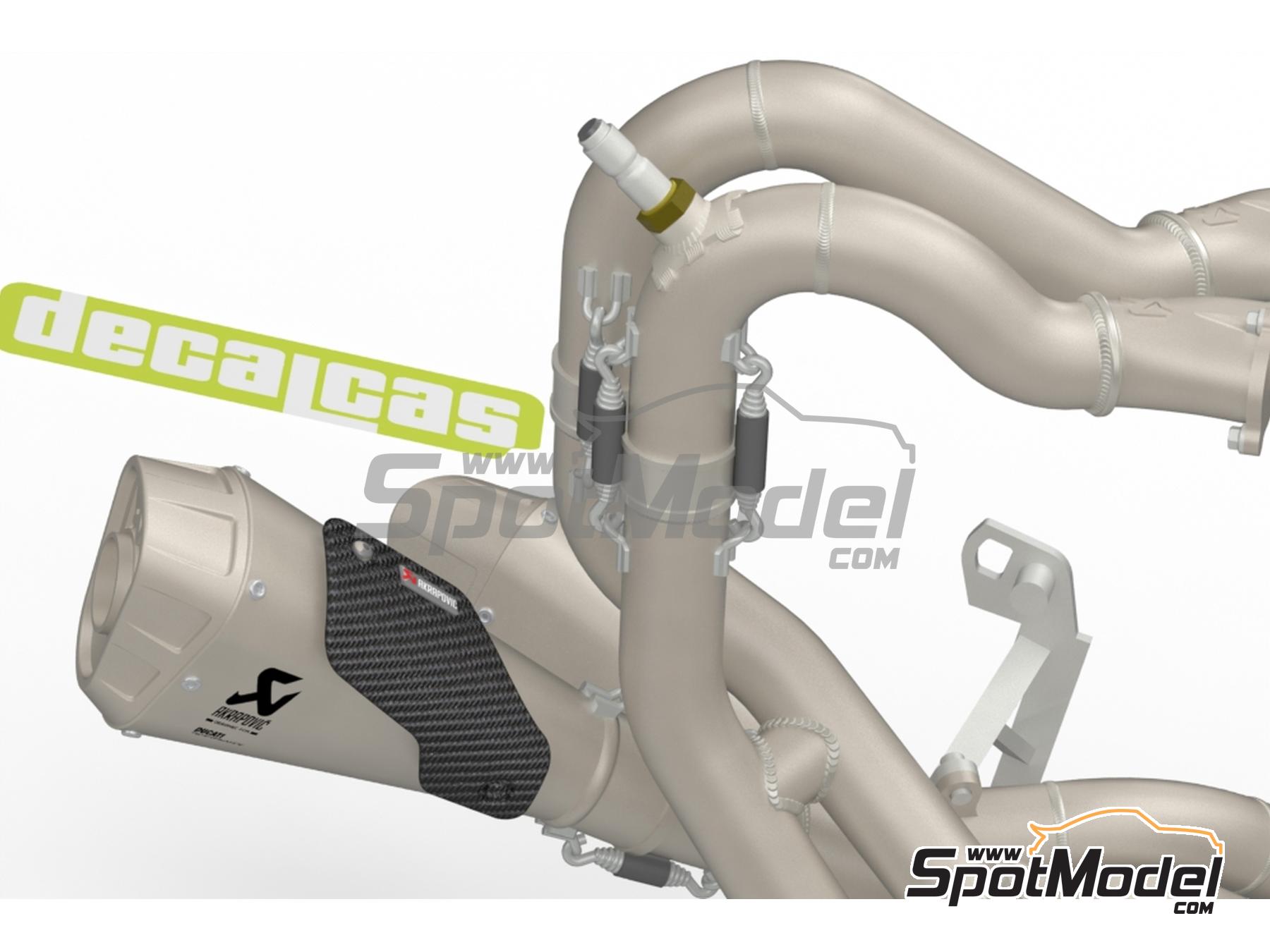 Image 6: Ducati Superleggera V4 | Exhaust in 1/12 scale manufactured by Decalcas (ref. DCL-PAR085)