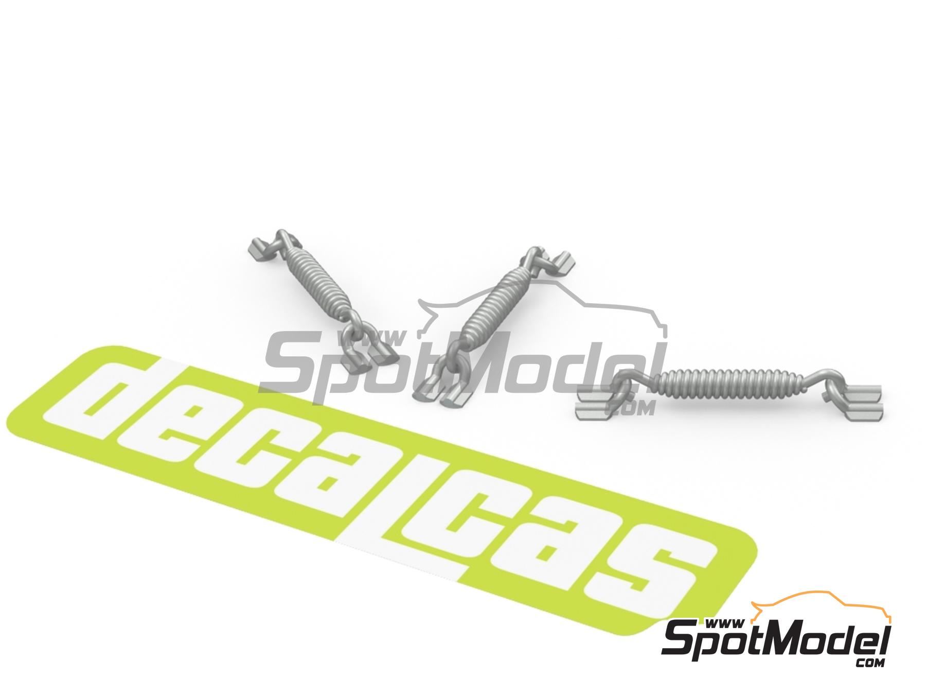 Image 1: Long springs for exhausts - Type 1 | Detail in 1/12 scale manufactured by Decalcas (ref.&nbsp;DCL-PAR086)
