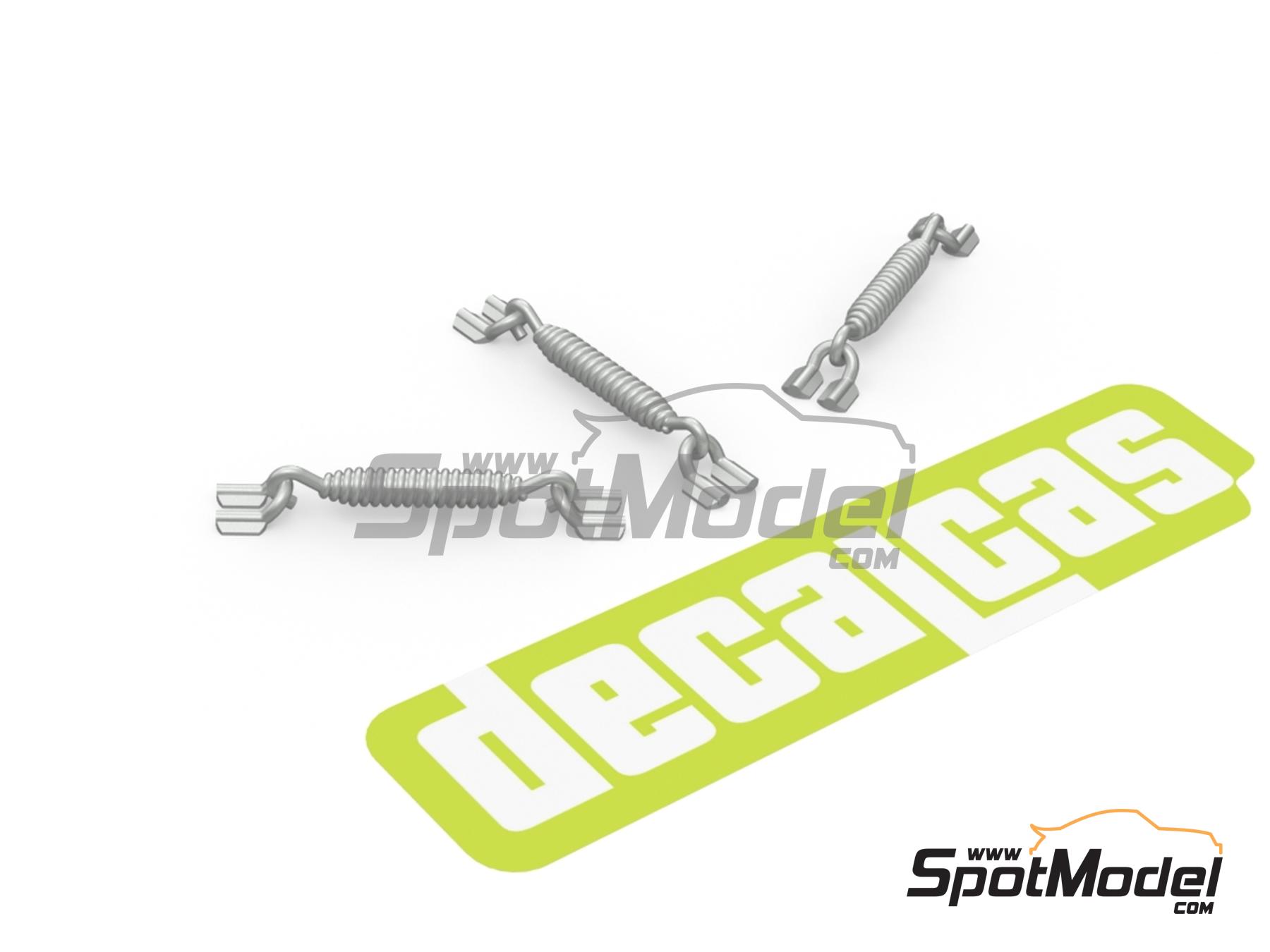 Image 3: Long springs for exhausts - Type 1 | Detail in 1/12 scale manufactured by Decalcas (ref.&nbsp;DCL-PAR086)