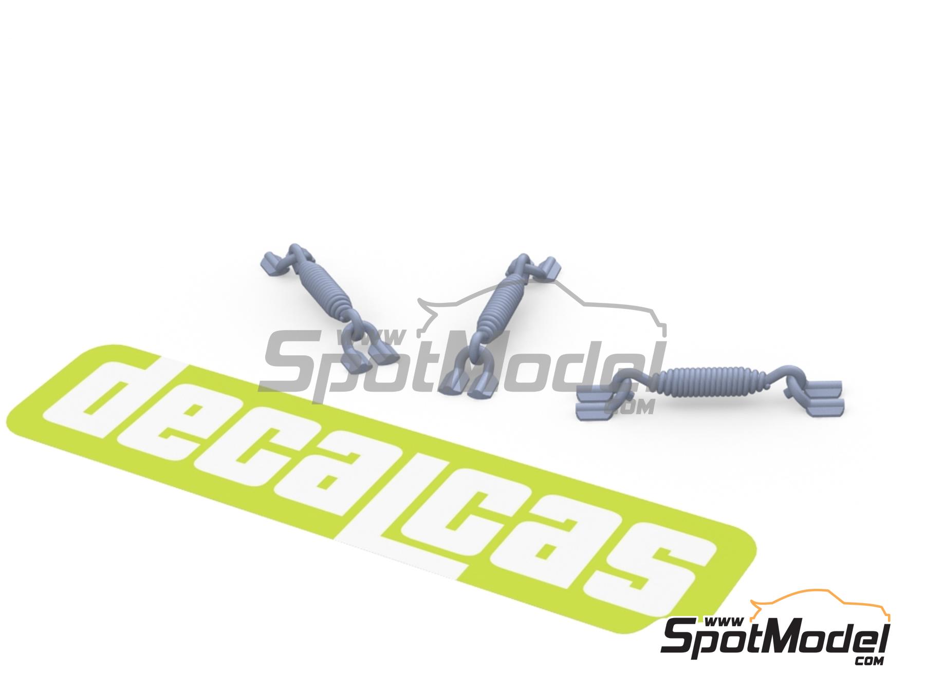 Image 4: Muelles cortos para tubos de escape - Tipo 1 | Detalle en escala 1/12 fabricado por Decalcas (ref. DCL-PAR087)