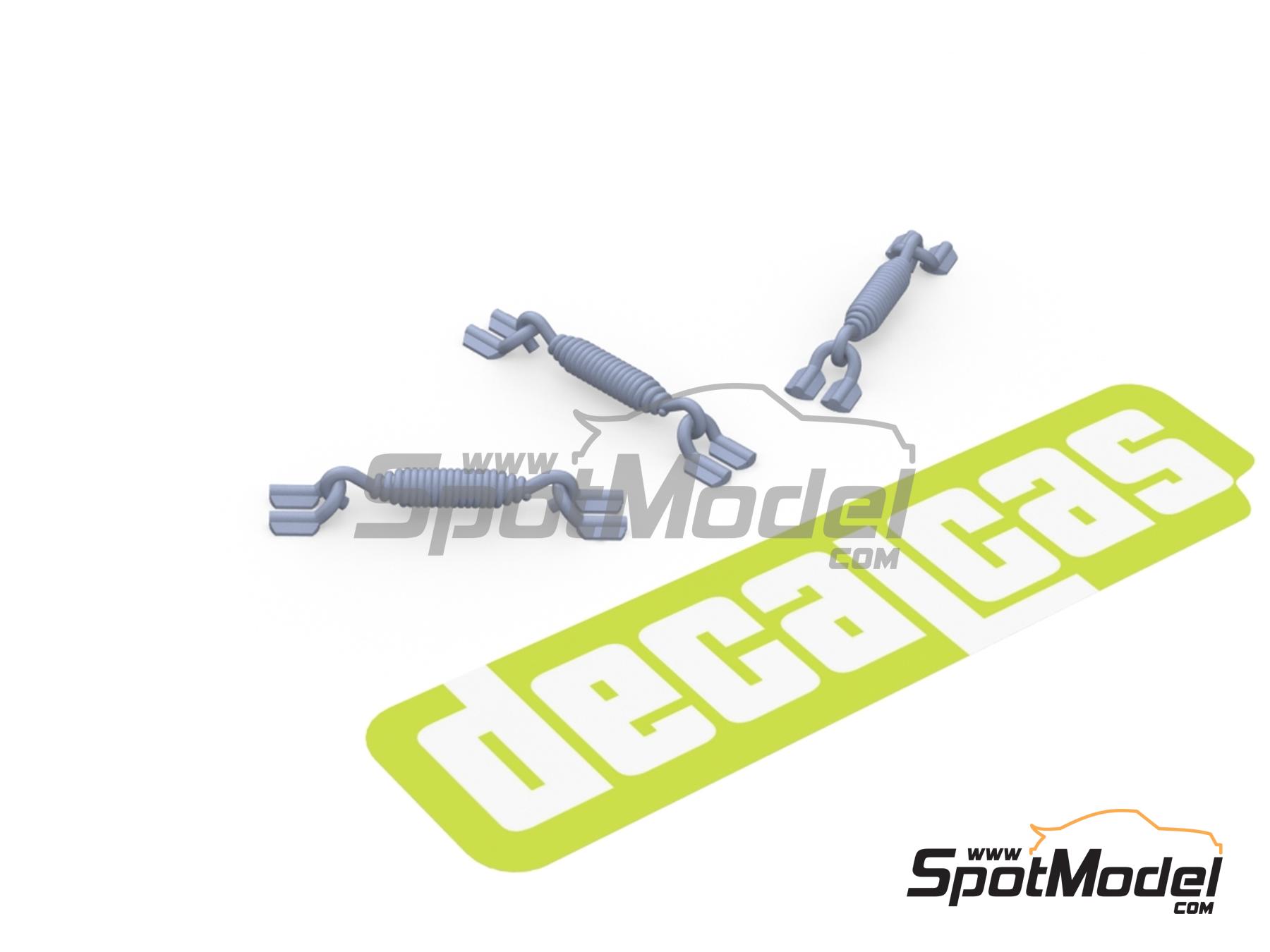 Image 6: Muelles cortos para tubos de escape - Tipo 1 | Detalle en escala 1/12 fabricado por Decalcas (ref. DCL-PAR087)