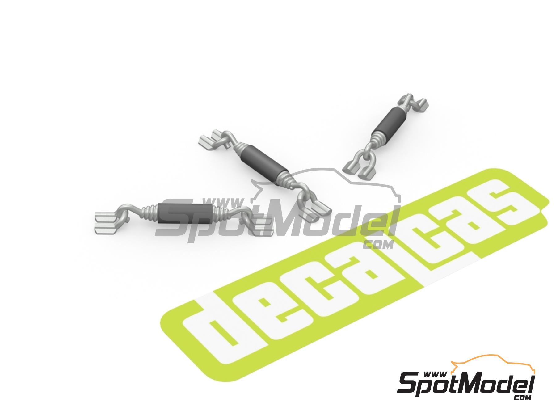 Image 3: Muelles largos para tubos de escape - Tipo 2 | Detalle en escala 1/12 fabricado por Decalcas (ref. DCL-PAR088)