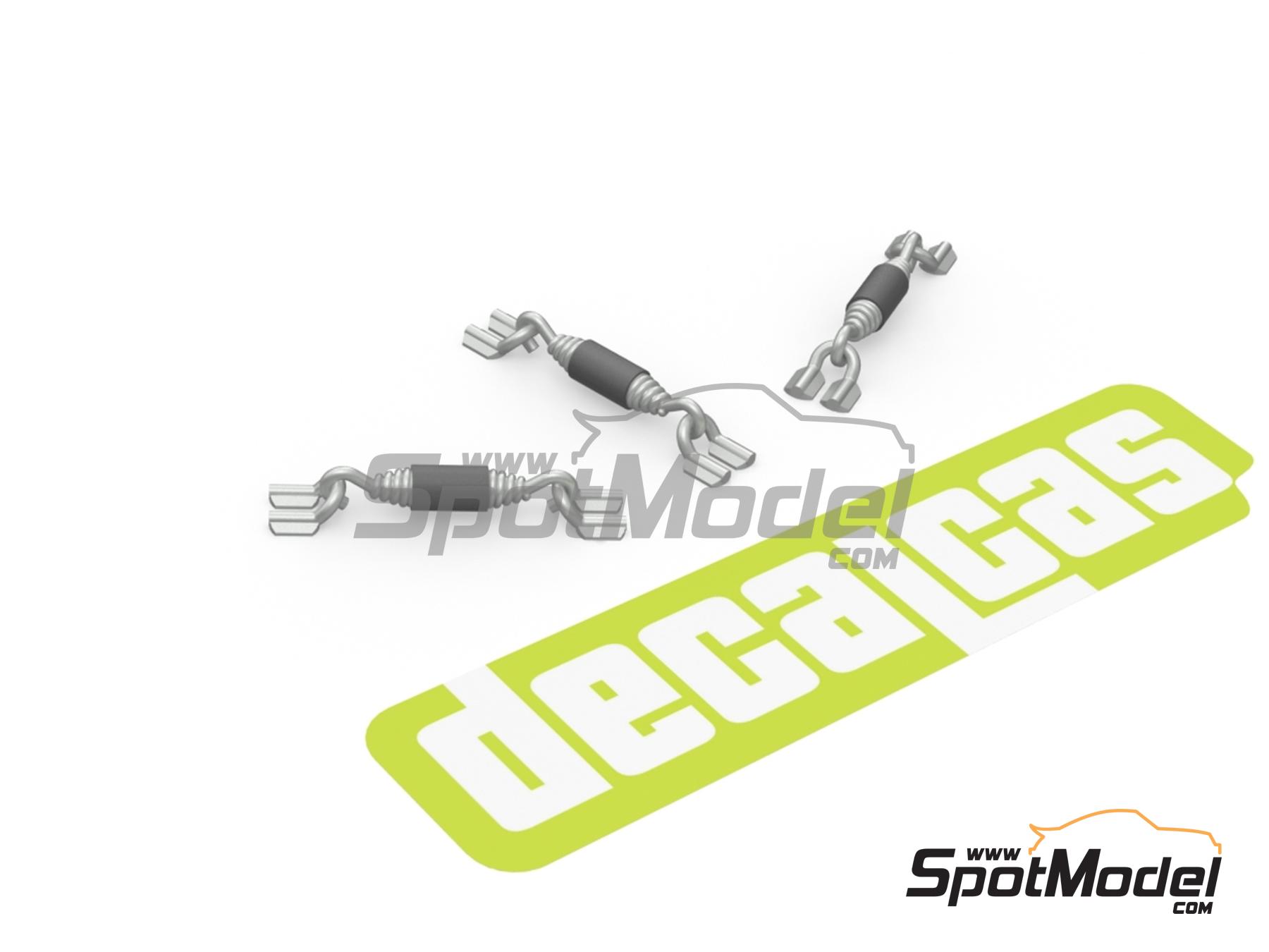 Image 3: Short springs for exhausts - Type 2 | Detail in 1/12 scale manufactured by Decalcas (ref. DCL-PAR089)