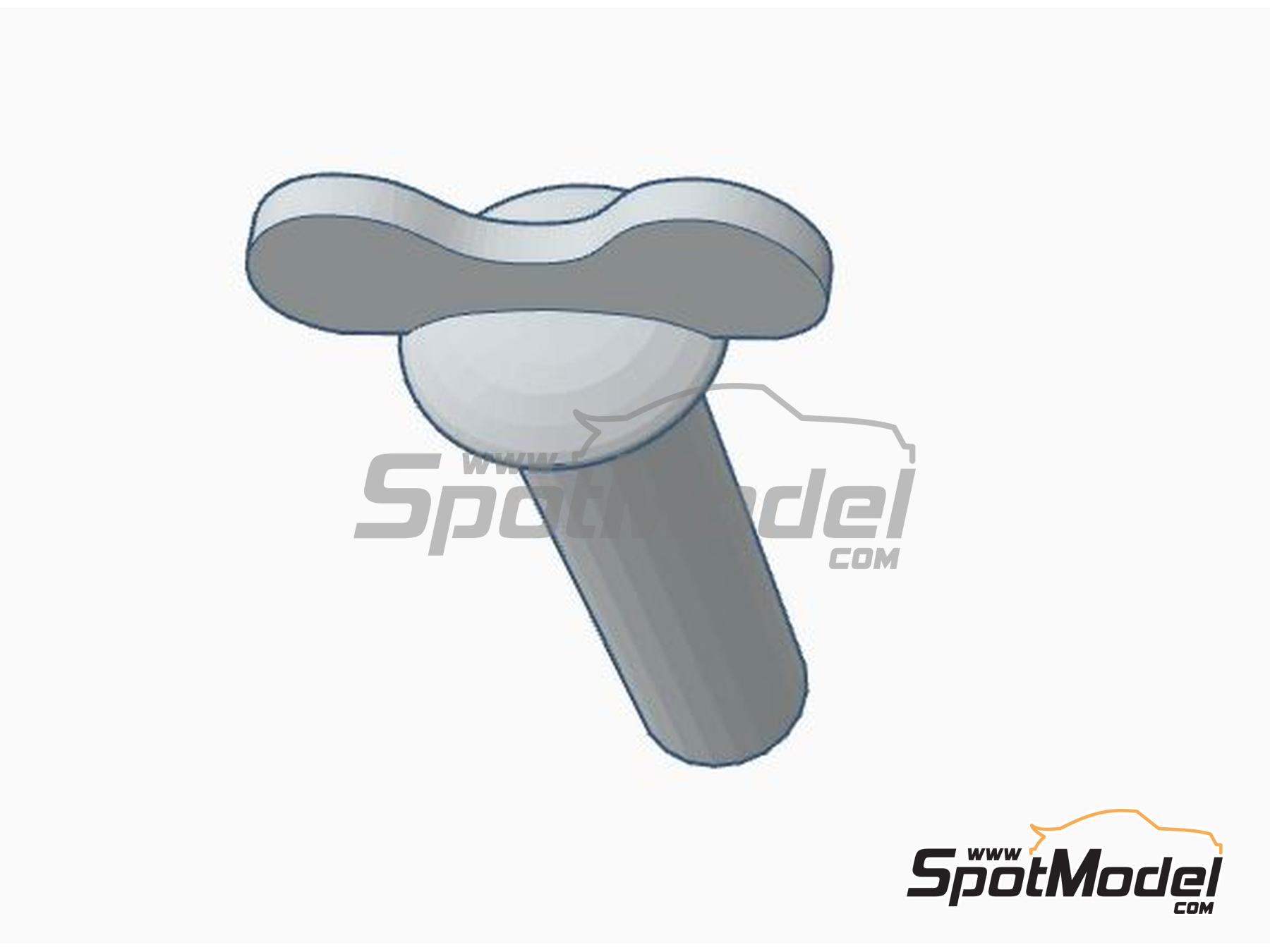Image 1: Wing Screw - Type 1 | Detail in 1/24 scale manufactured by Decalcas (ref.&nbsp;DCL-PAR091)