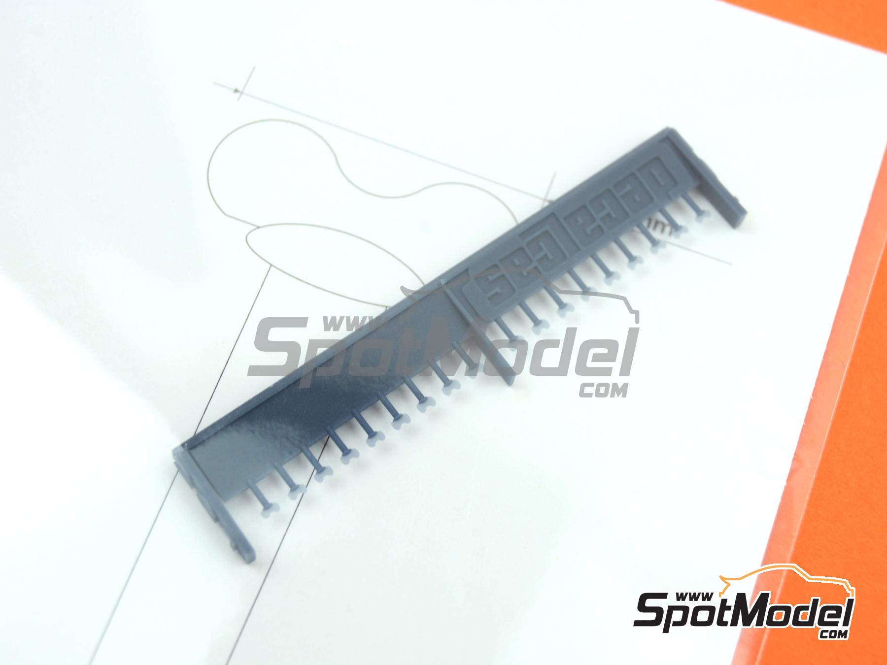Image 4: Wing Screw - Type 1 | Detail in 1/24 scale manufactured by Decalcas (ref.&nbsp;DCL-PAR091)