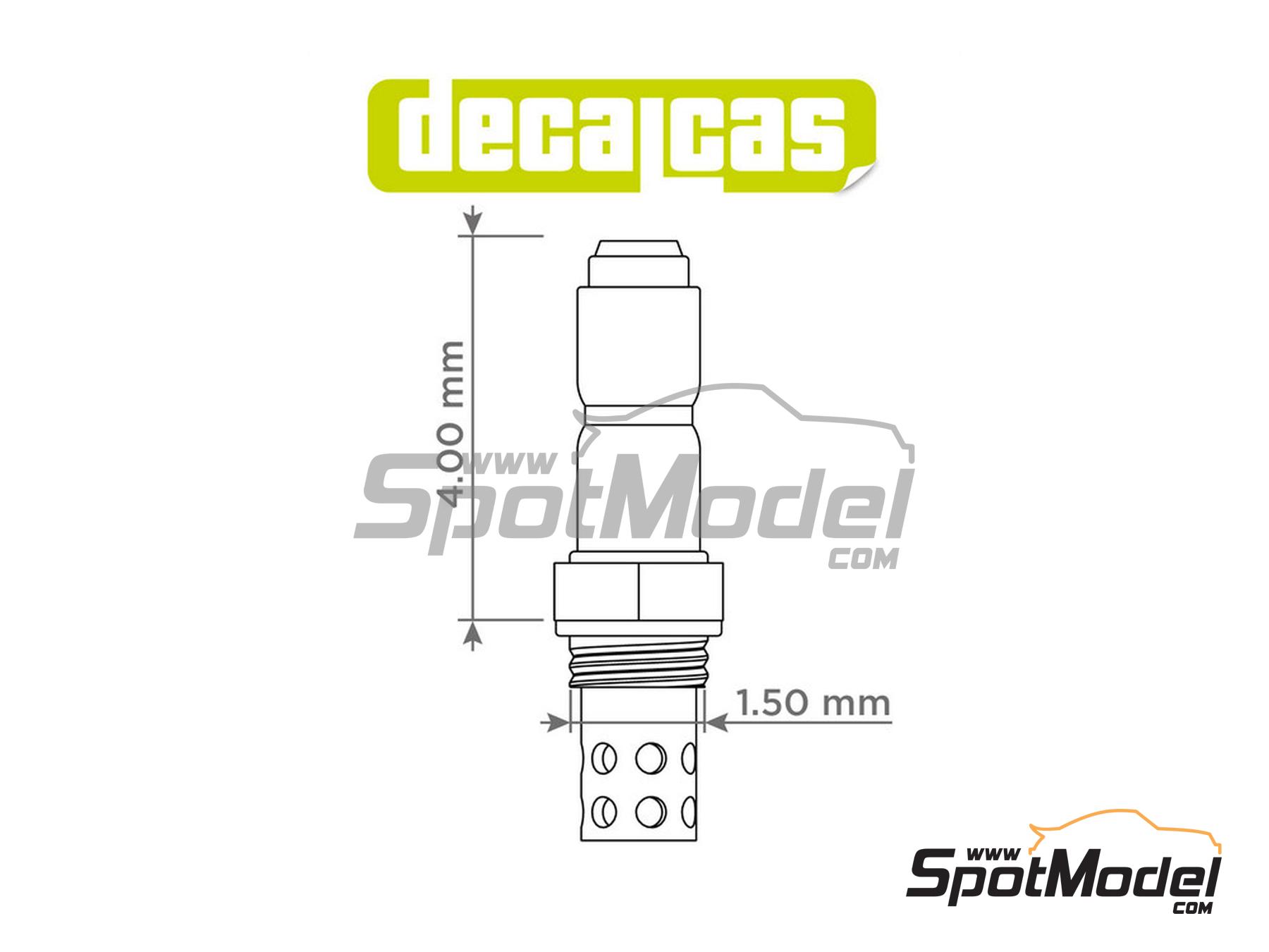 Image 5: Lambda probe - Type 1 | Detail in 1/12 scale manufactured by Decalcas (ref. DCL-PAR092)