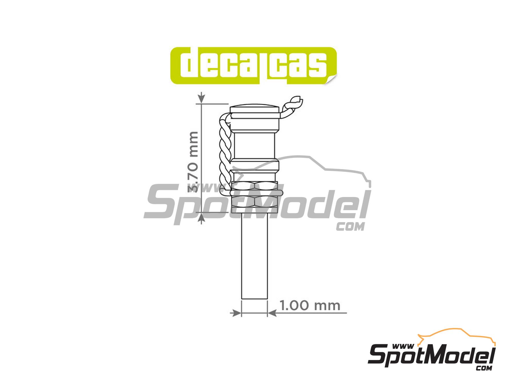 Image 6: Quick disconnect coupler with cap - Type 1 | Detail in 1/12 scale manufactured by Decalcas (ref.&nbsp;DCL-PAR093)