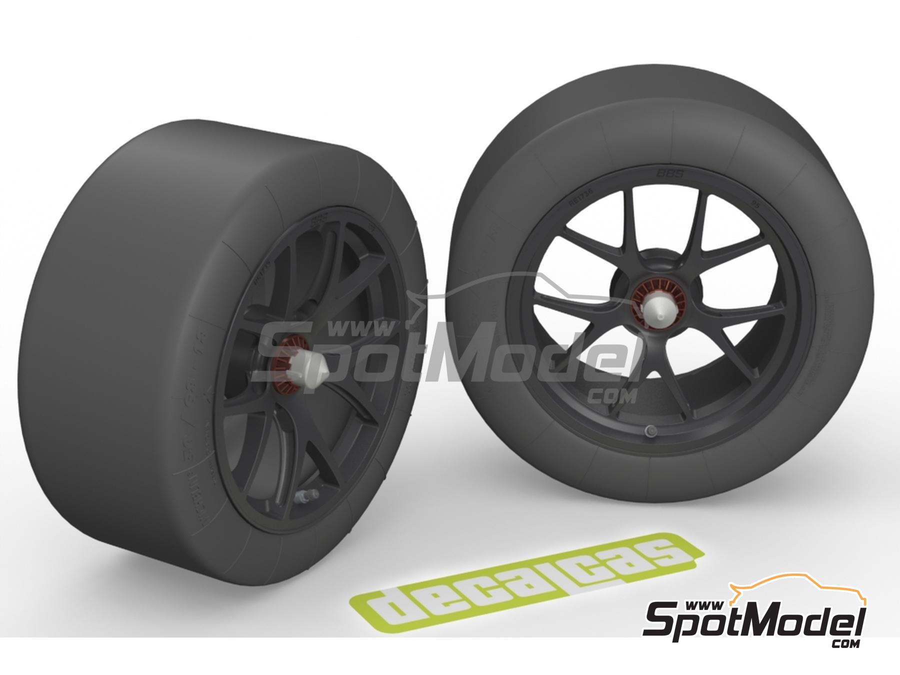 Image 3: Porsche 911 991 GT3 RSR | Set de llantas y neumáticos en escala 1/24 fabricado por Decalcas (ref. DCL-PAR094)