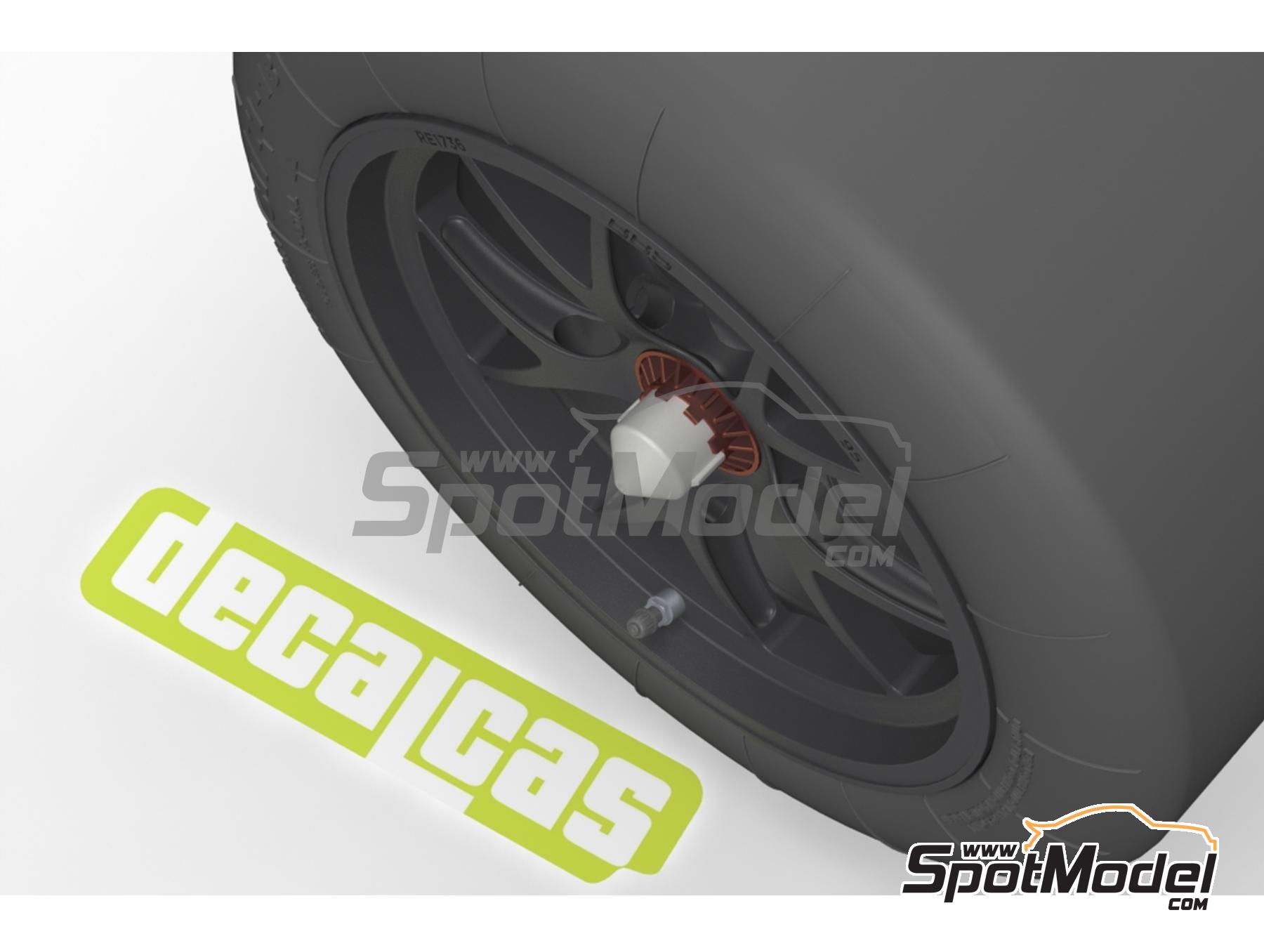 Image 4: Porsche 911 991 GT3 RSR | Set de llantas y neumáticos en escala 1/24 fabricado por Decalcas (ref. DCL-PAR094)