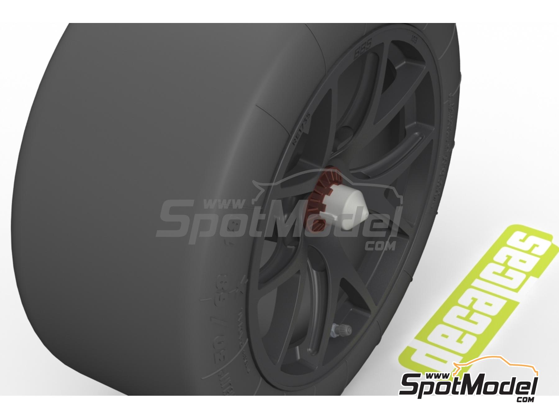 Image 5: Porsche 911 991 GT3 RSR | Set de llantas y neumáticos en escala 1/24 fabricado por Decalcas (ref. DCL-PAR094)