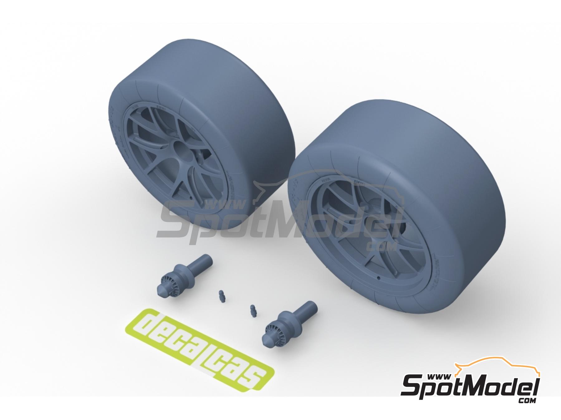 Image 6: Porsche 911 991 GT3 RSR | Set de llantas y neumáticos en escala 1/24 fabricado por Decalcas (ref. DCL-PAR094)