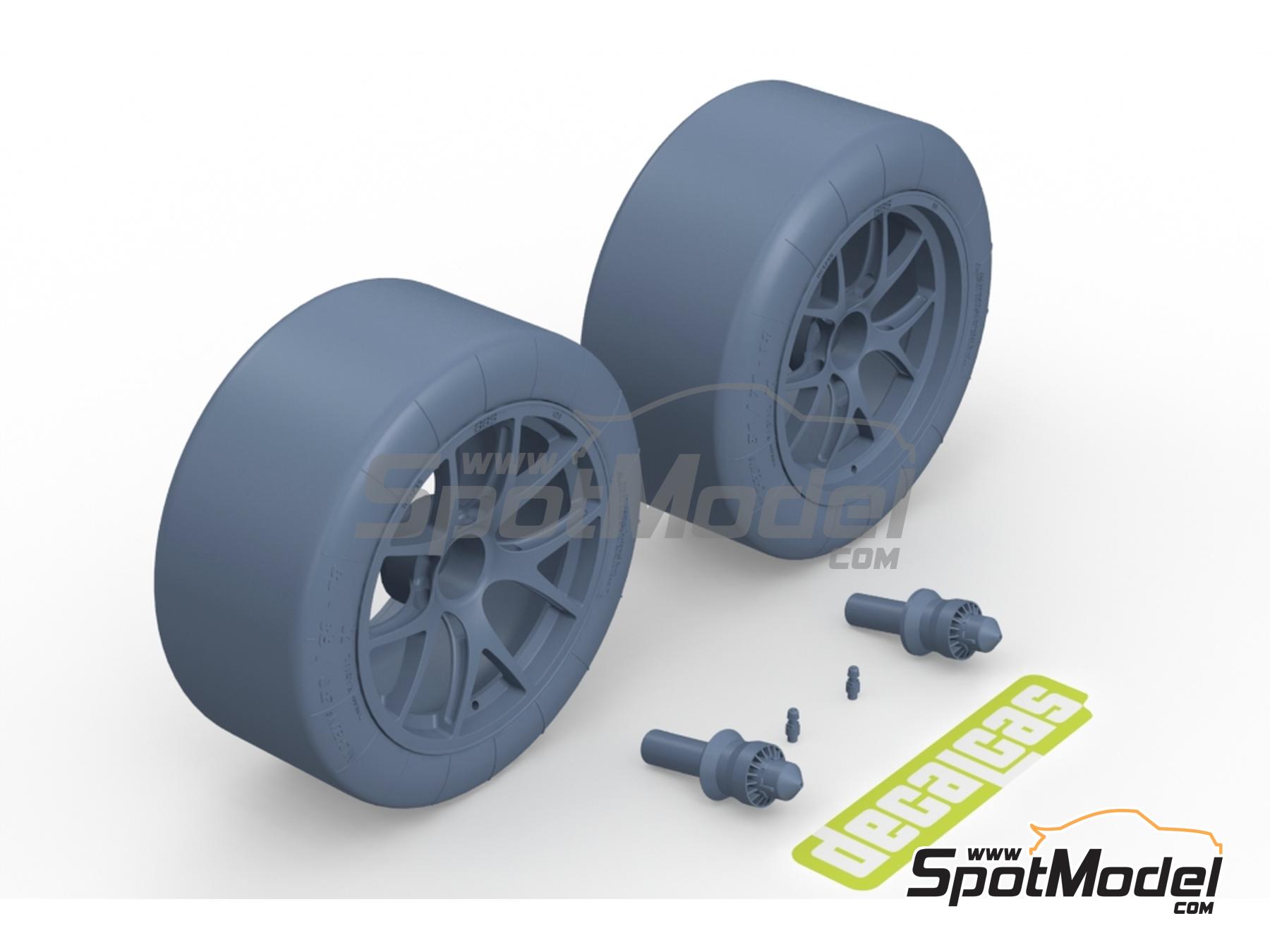 Image 8: Porsche 911 991 GT3 RSR | Set de llantas y neumáticos en escala 1/24 fabricado por Decalcas (ref. DCL-PAR094)