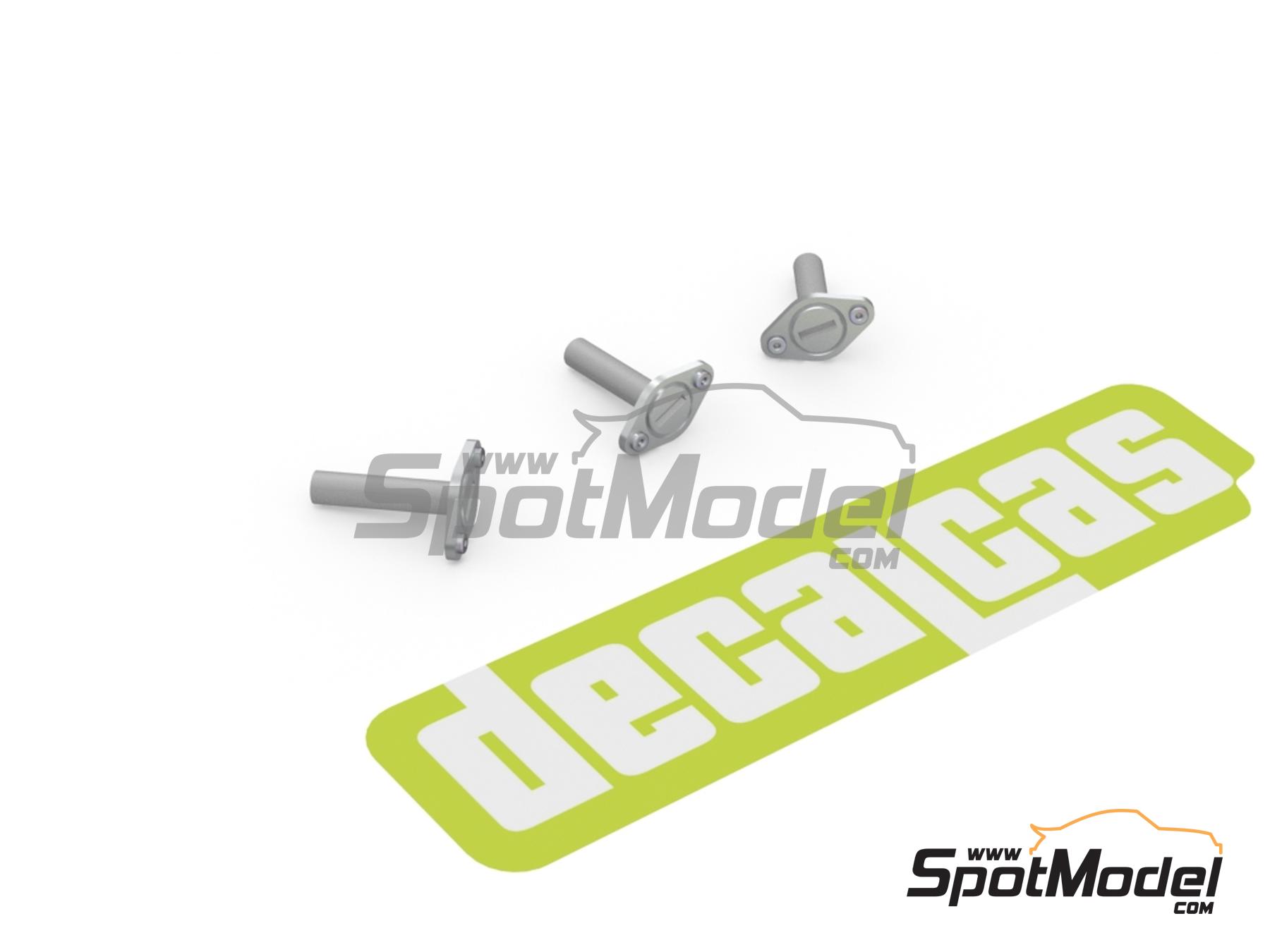 Image 3: Cierre r&aacute;pido Dzus base romboidal - Tipo 1 | Cierres de capot en escala&nbsp;1/12 fabricado por Decalcas (ref.&nbsp;DCL-PAR097)