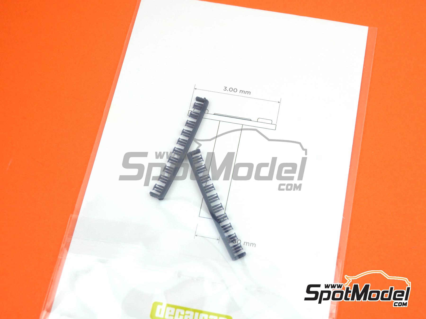 Image 8: Cierre r&aacute;pido Dzus base romboidal - Tipo 1 | Cierres de capot en escala&nbsp;1/12 fabricado por Decalcas (ref.&nbsp;DCL-PAR097)