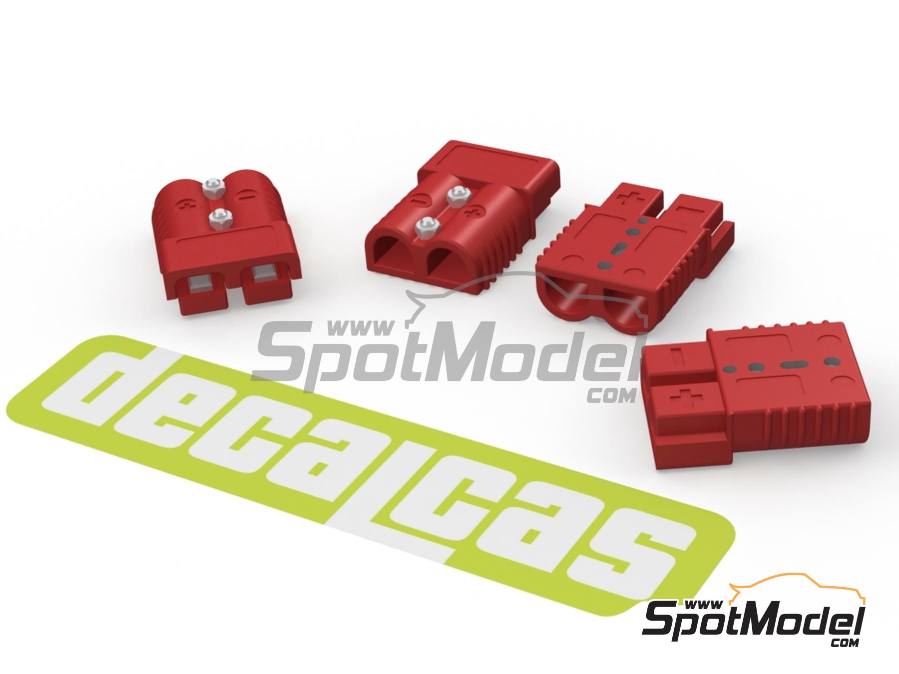 Image 1: Anderson Connectors SB175 for battery and power blocks | Detail in 1/12 scale manufactured by Decalcas (ref. DCL-PAR099)