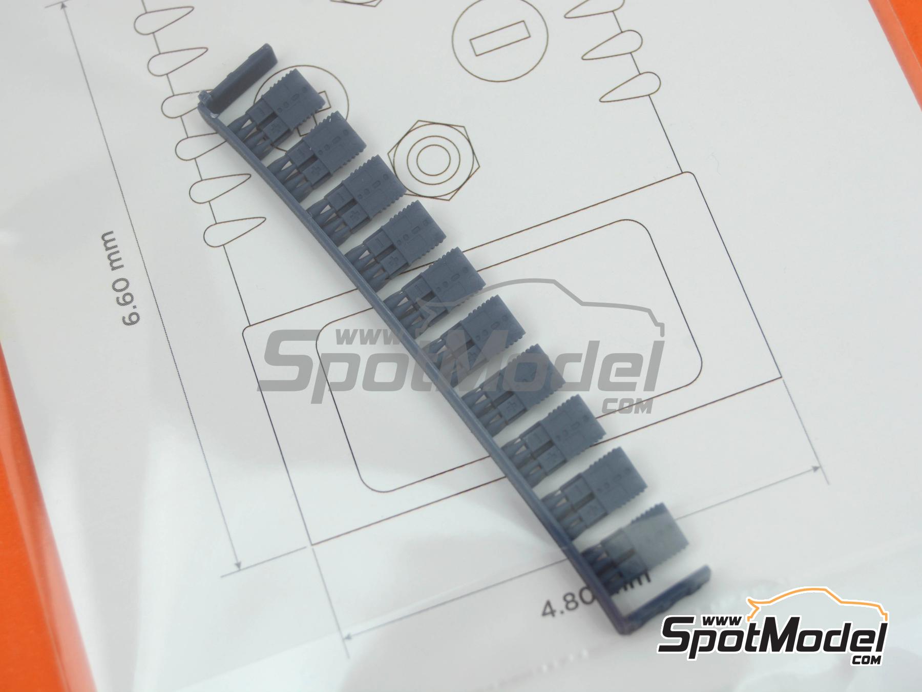 Image 8: Anderson Connectors SB175 for battery and power blocks | Detail in 1/12 scale manufactured by Decalcas (ref. DCL-PAR099)
