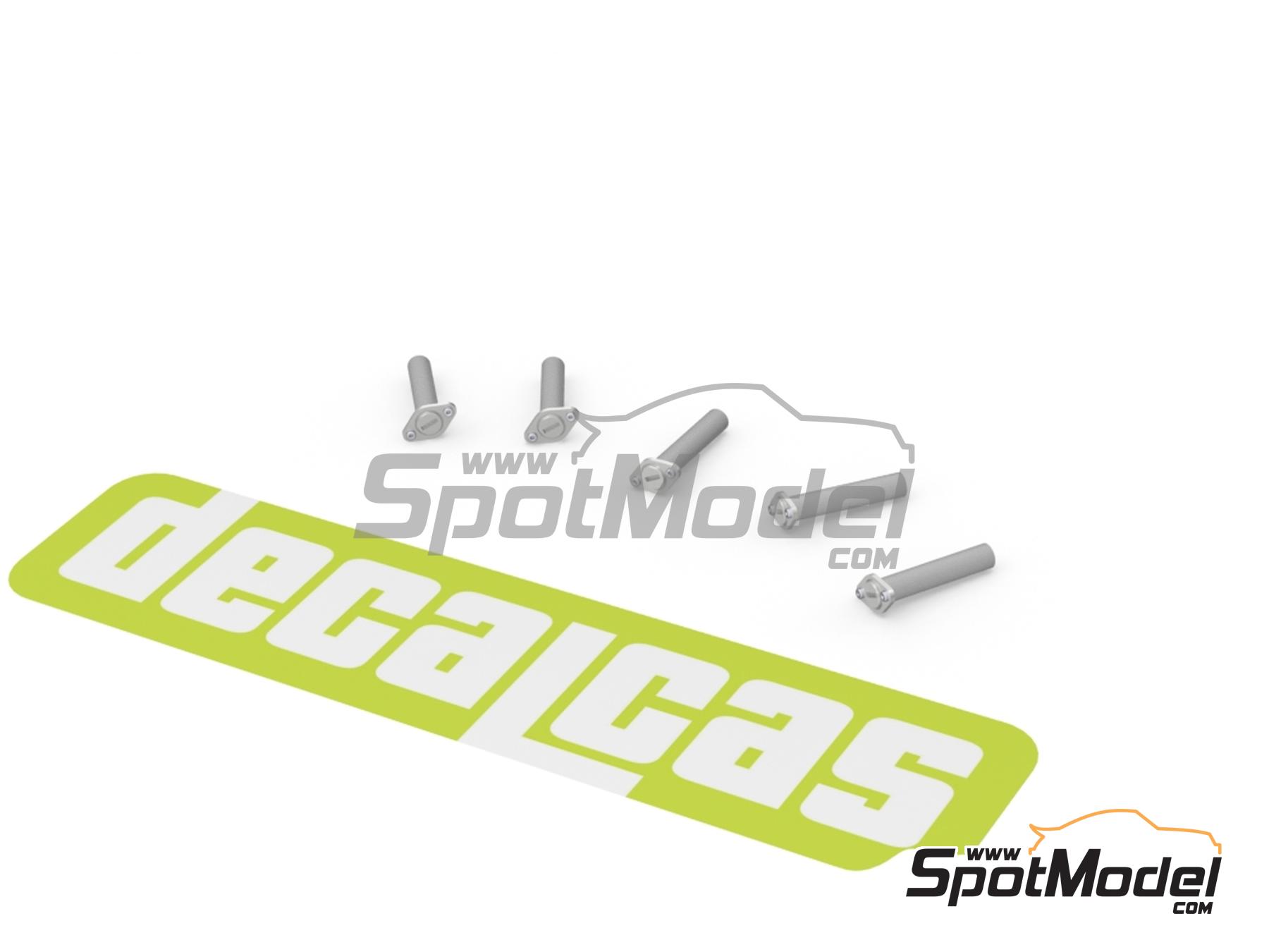 Image 1: Cierre r&aacute;pido Dzus base romboidal - Tipo 1 | Cierres de capot en escala&nbsp;1/24 fabricado por Decalcas (ref.&nbsp;DCL-PAR101)