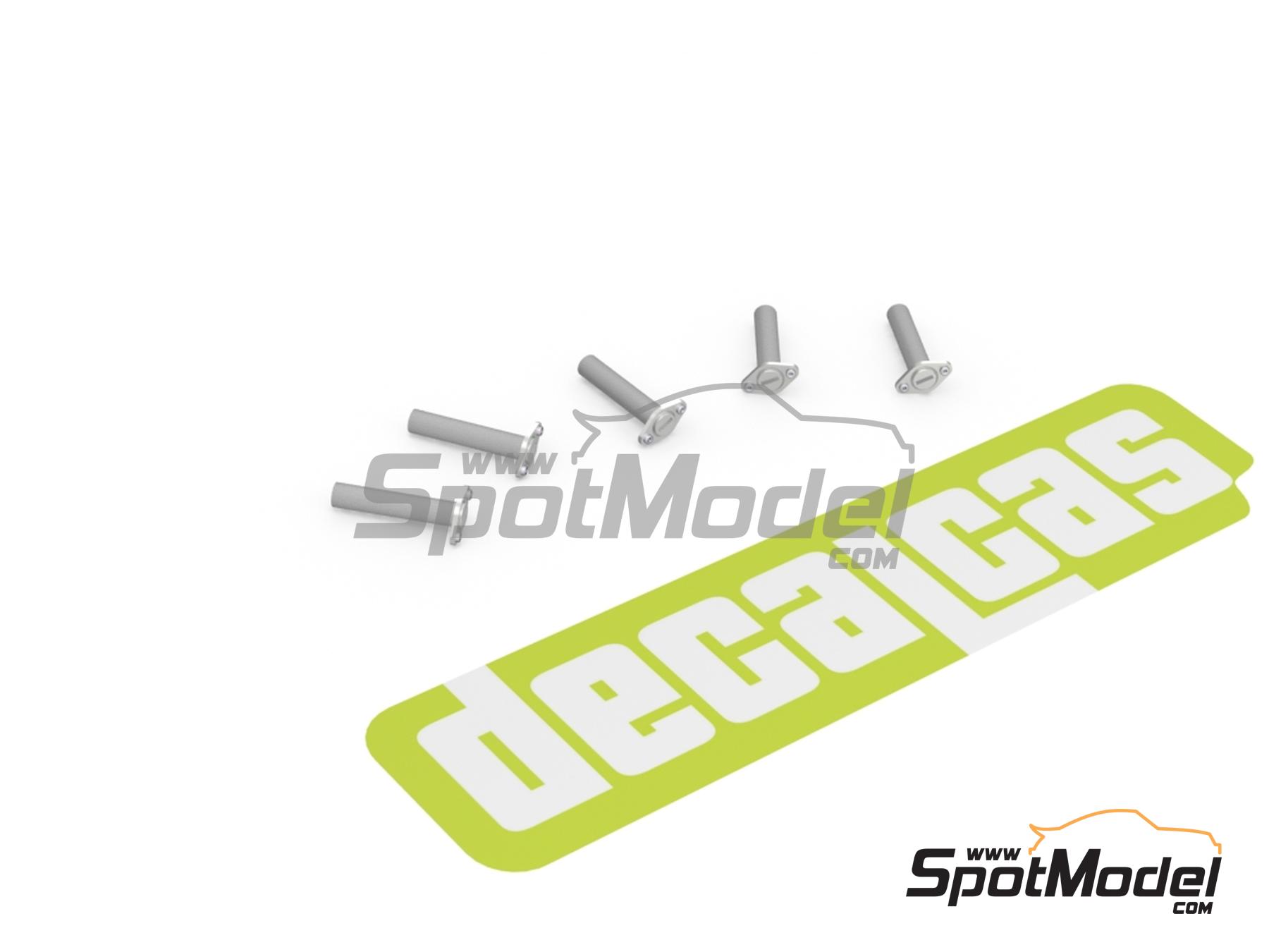 Image 3: Cierre r&aacute;pido Dzus base romboidal - Tipo 1 | Cierres de capot en escala&nbsp;1/24 fabricado por Decalcas (ref.&nbsp;DCL-PAR101)