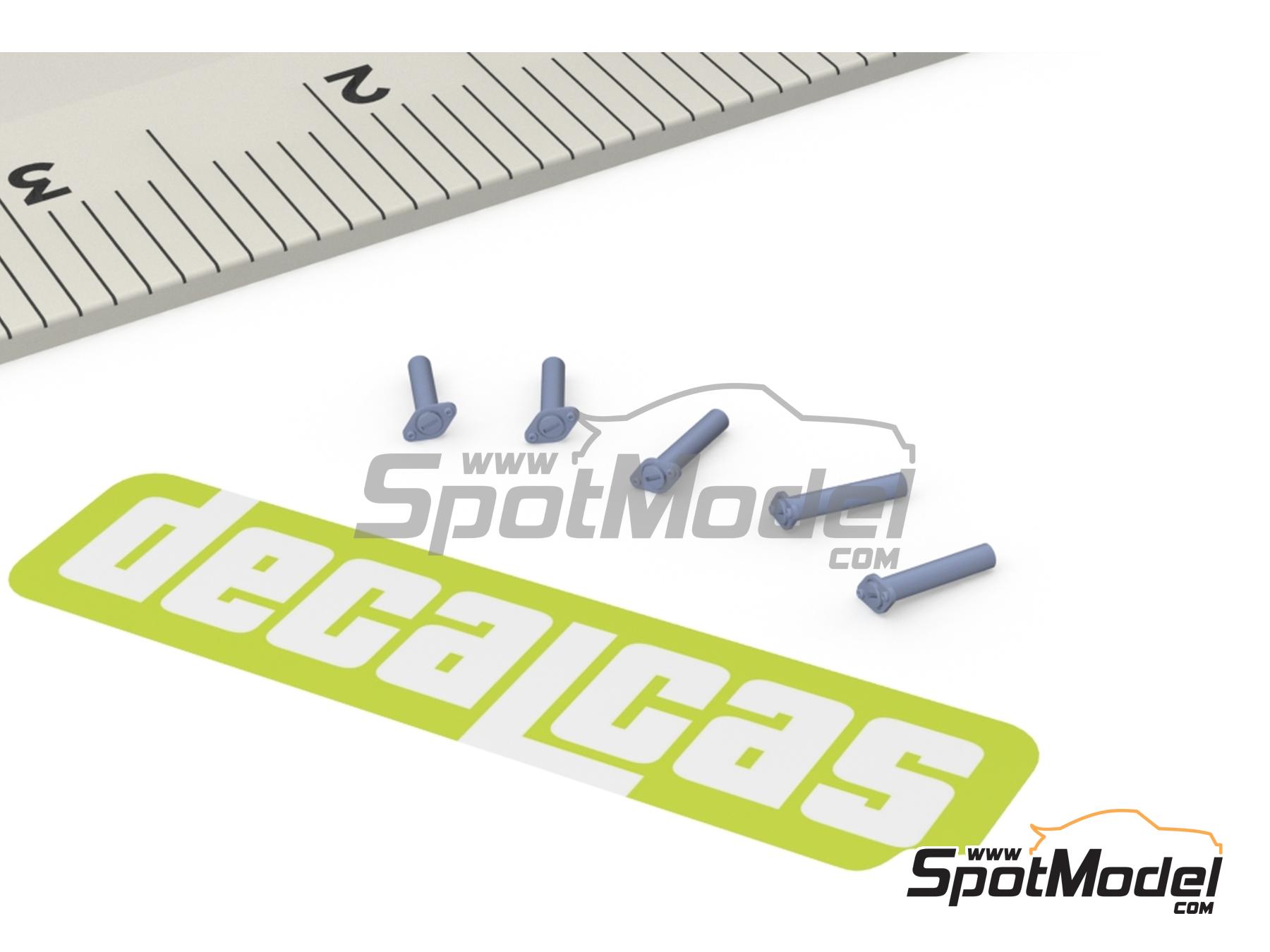 Image 4: Cierre r&aacute;pido Dzus base romboidal - Tipo 1 | Cierres de capot en escala&nbsp;1/24 fabricado por Decalcas (ref.&nbsp;DCL-PAR101)