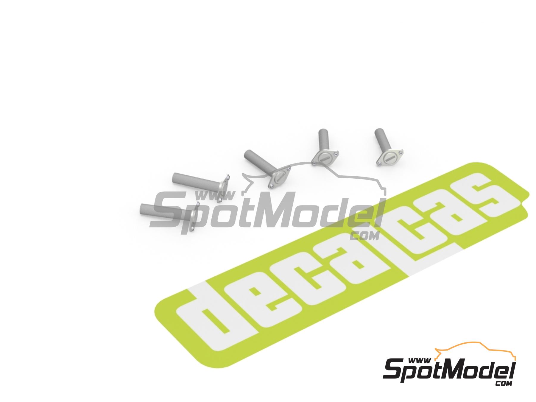 Image 3: Cierre rápido Dzus base romboidal grande - Tipo 2 | Cierres de capot en escala 1/24 fabricado por Decalcas (ref. DCL-PAR102)