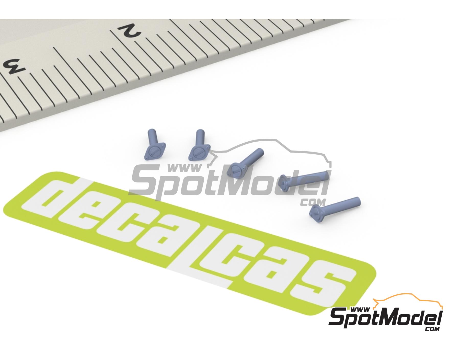 Image 4: Cierre rápido Dzus base romboidal grande - Tipo 2 | Cierres de capot en escala 1/24 fabricado por Decalcas (ref. DCL-PAR102)