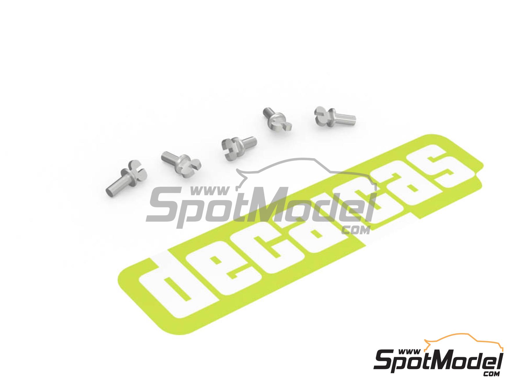 Image 3: Tornillos de cierre para Bugatti | Cierres de capot en escala&nbsp;1/12 fabricado por Decalcas (ref.&nbsp;DCL-PAR103)