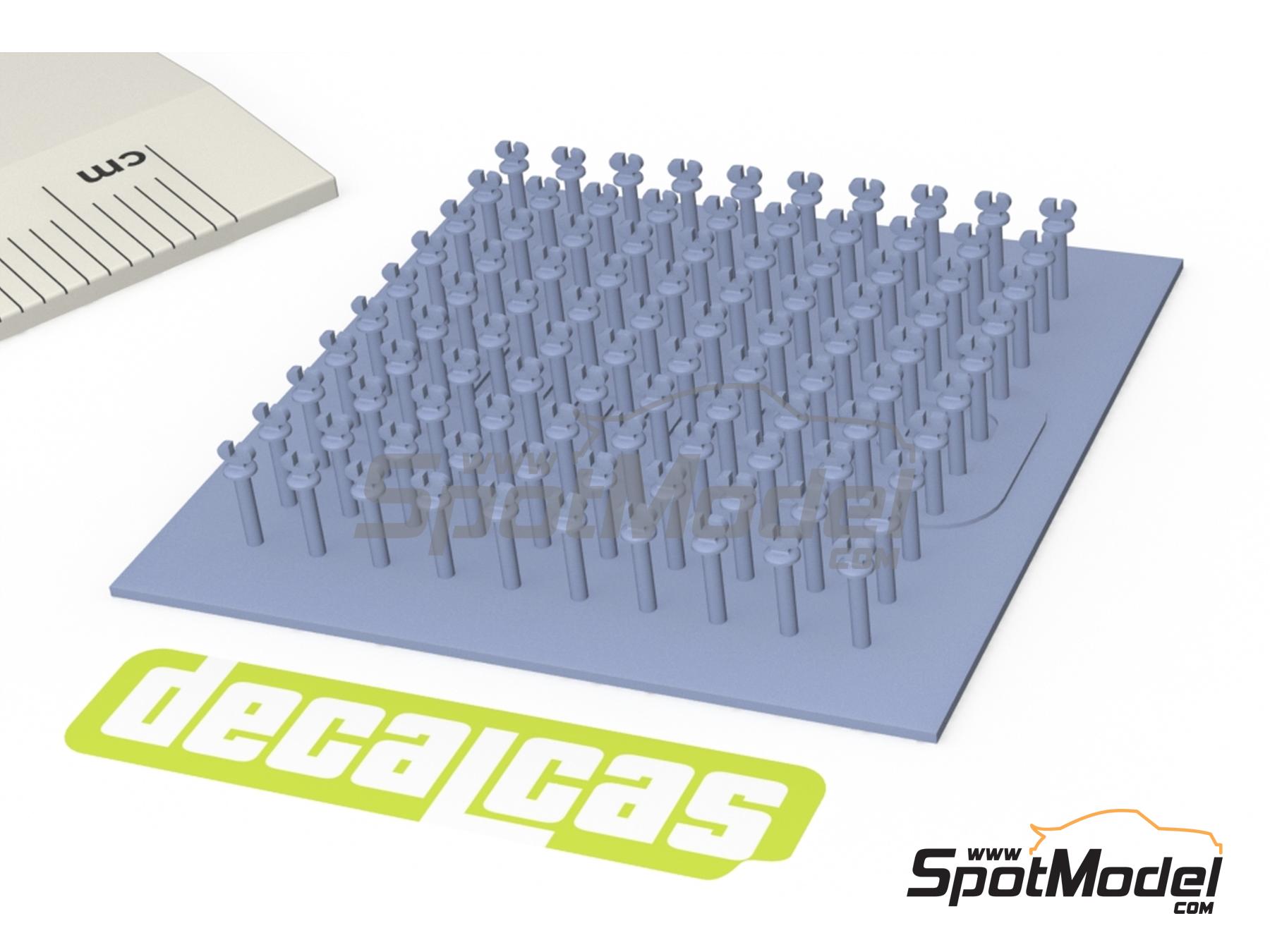 Image 6: Tornillos de cierre para Bugatti | Cierres de capot en escala&nbsp;1/12 fabricado por Decalcas (ref.&nbsp;DCL-PAR103)