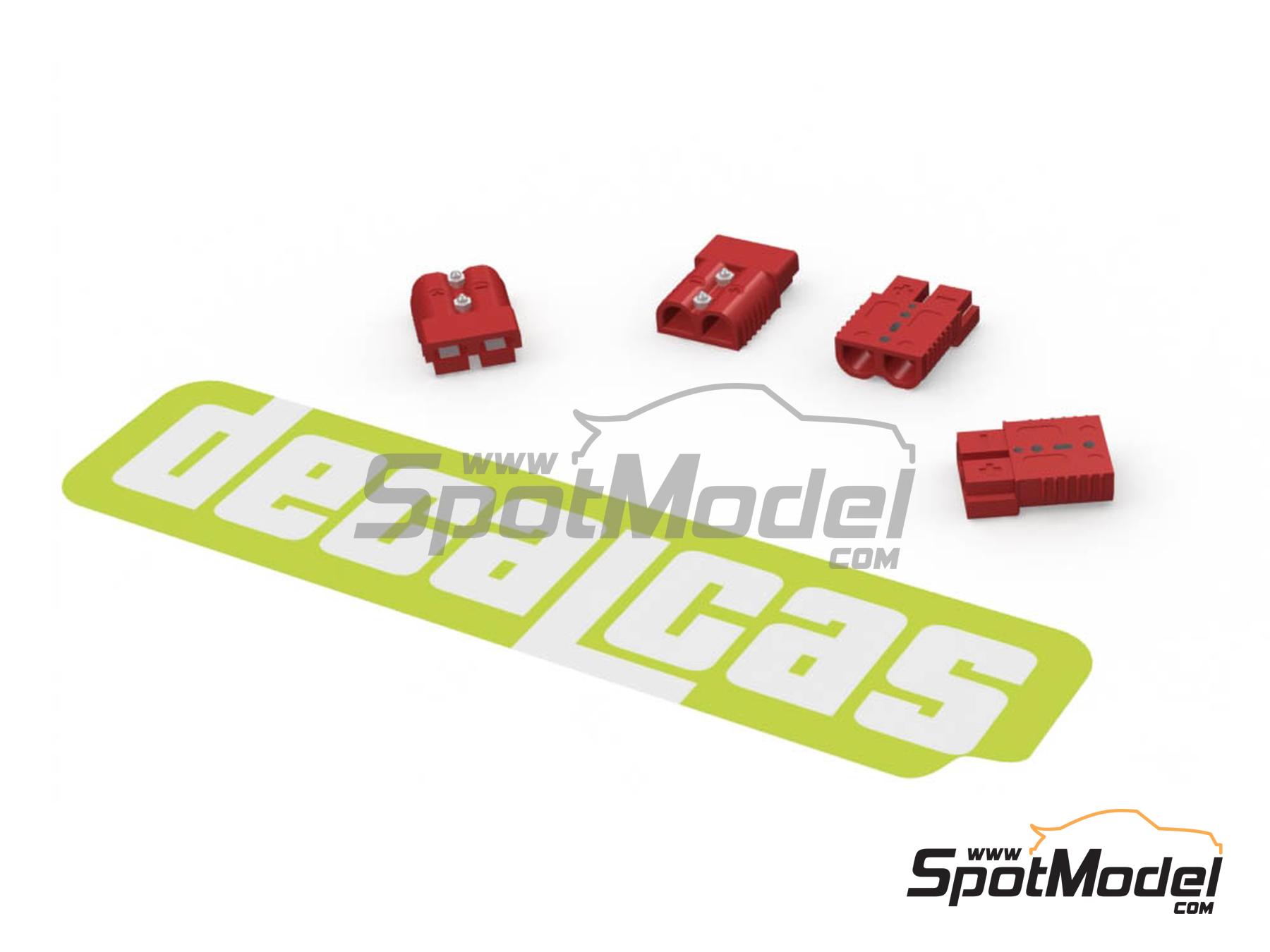Image 1: Anderson Connectors SB175 for battery and power blocks | Detail in 1/24 scale manufactured by Decalcas (ref. DCL-PAR104)