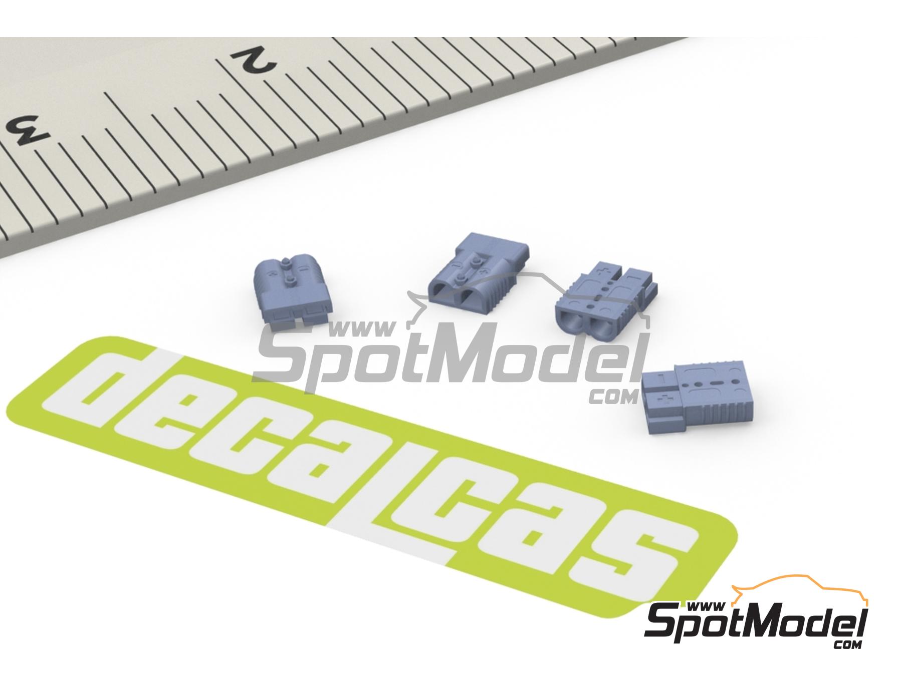 Image 4: Anderson Connectors SB175 for battery and power blocks | Detail in 1/24 scale manufactured by Decalcas (ref. DCL-PAR104)