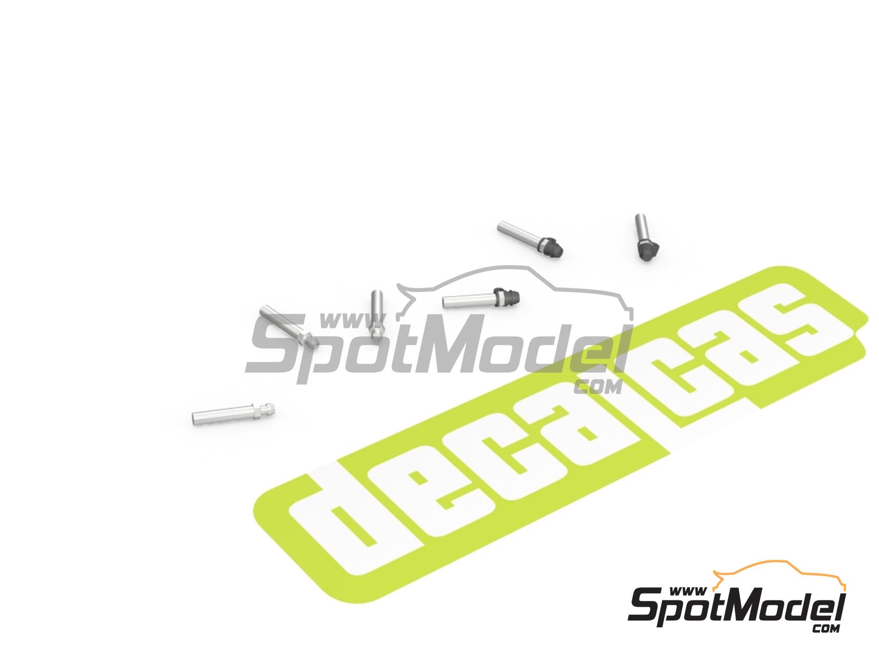 Image 3: Caliper bleed nipples - Type 01 | Detail in 1/24 scale manufactured by Decalcas (ref. DCL-PAR105)