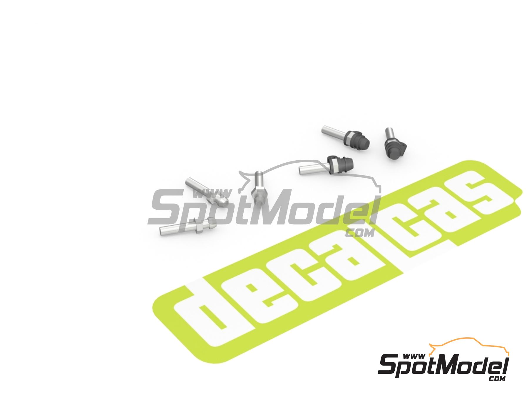 Image 3: Caliper bleed nipples - Type 01 | Detail in 1/12 scale manufactured by Decalcas (ref.&nbsp;DCL-PAR107)