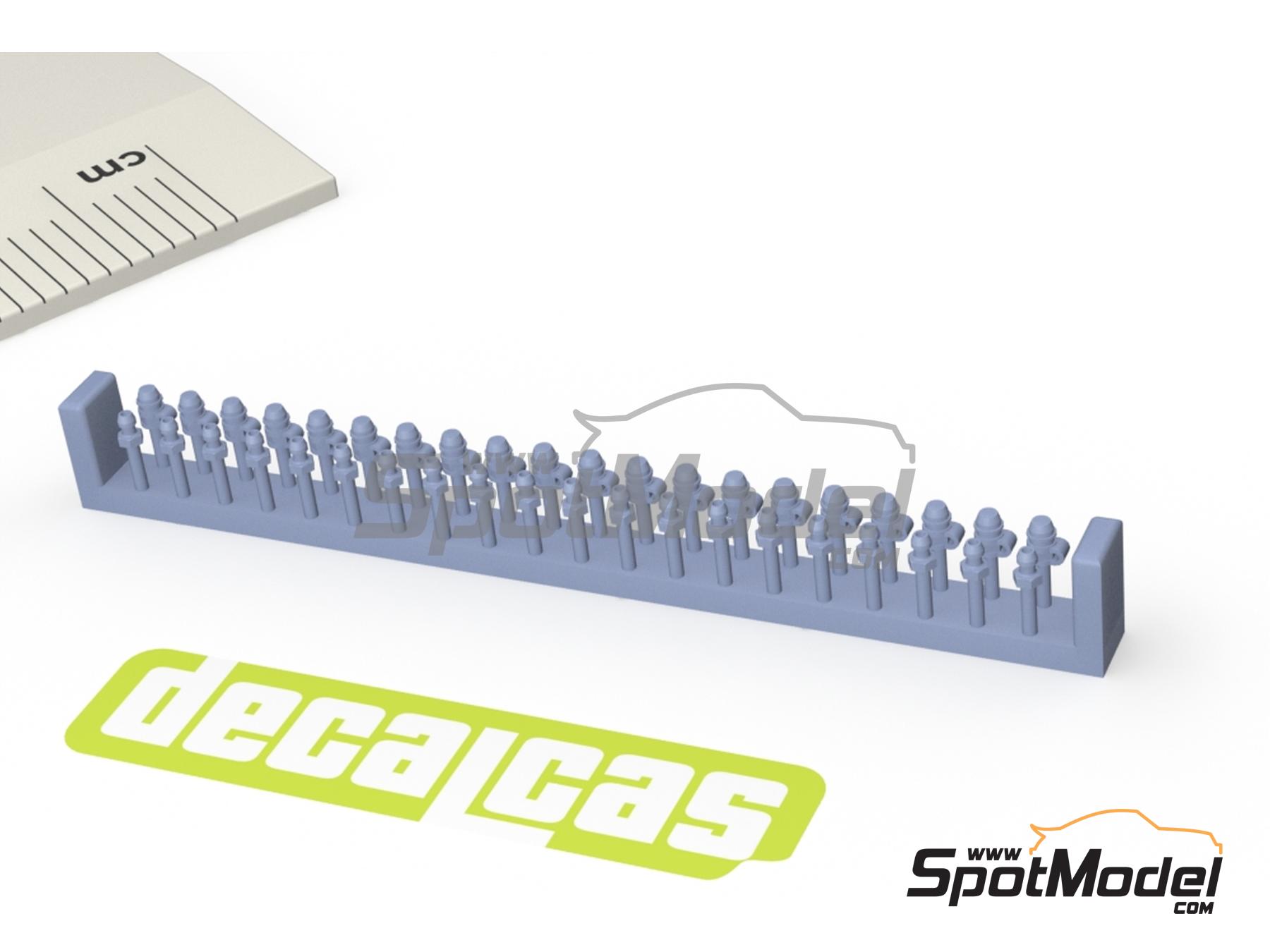 Image 4: Caliper bleed nipples - Type 01 | Detail in 1/12 scale manufactured by Decalcas (ref.&nbsp;DCL-PAR107)