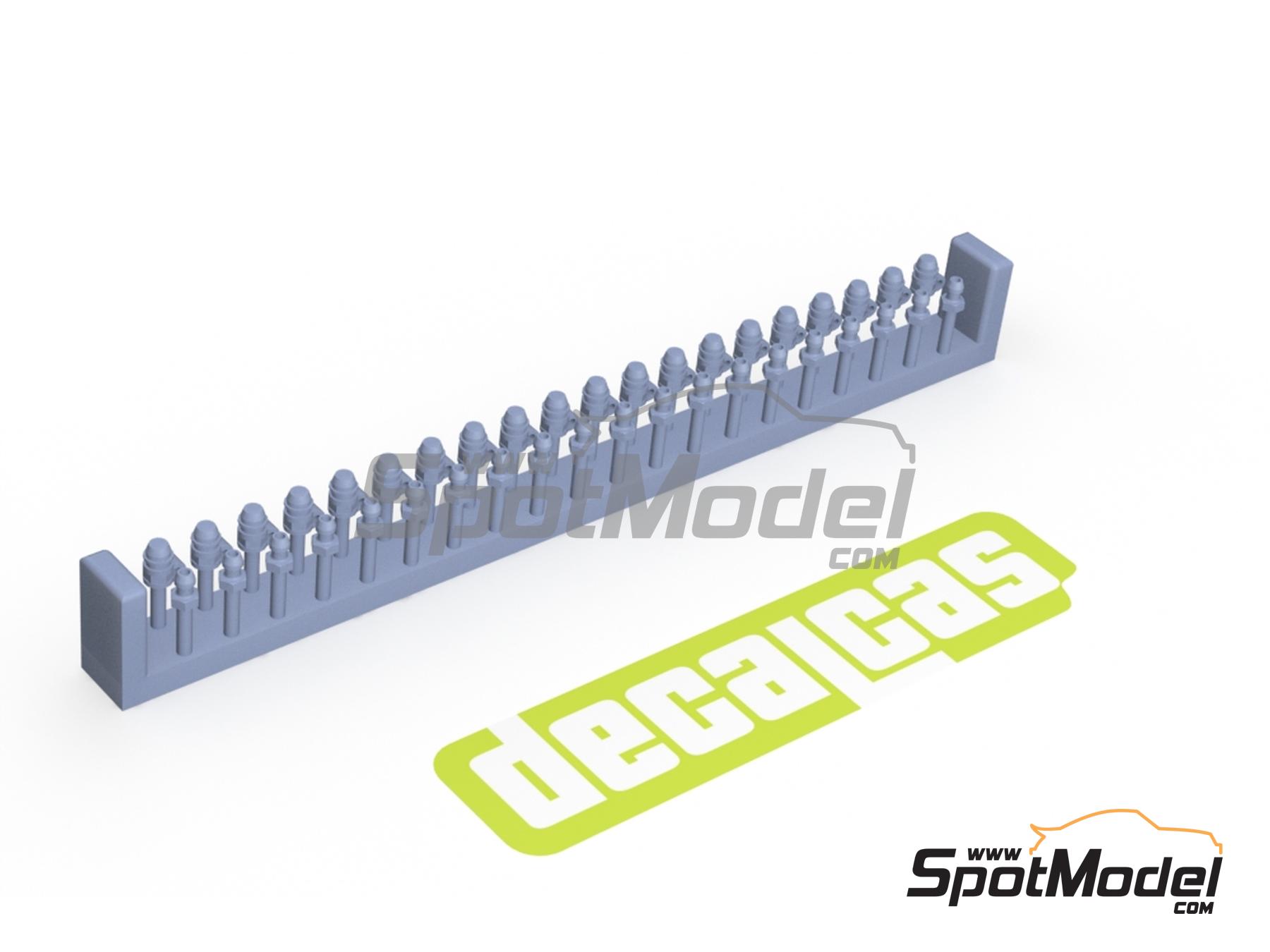 Image 6: Caliper bleed nipples - Type 01 | Detail in 1/12 scale manufactured by Decalcas (ref.&nbsp;DCL-PAR107)