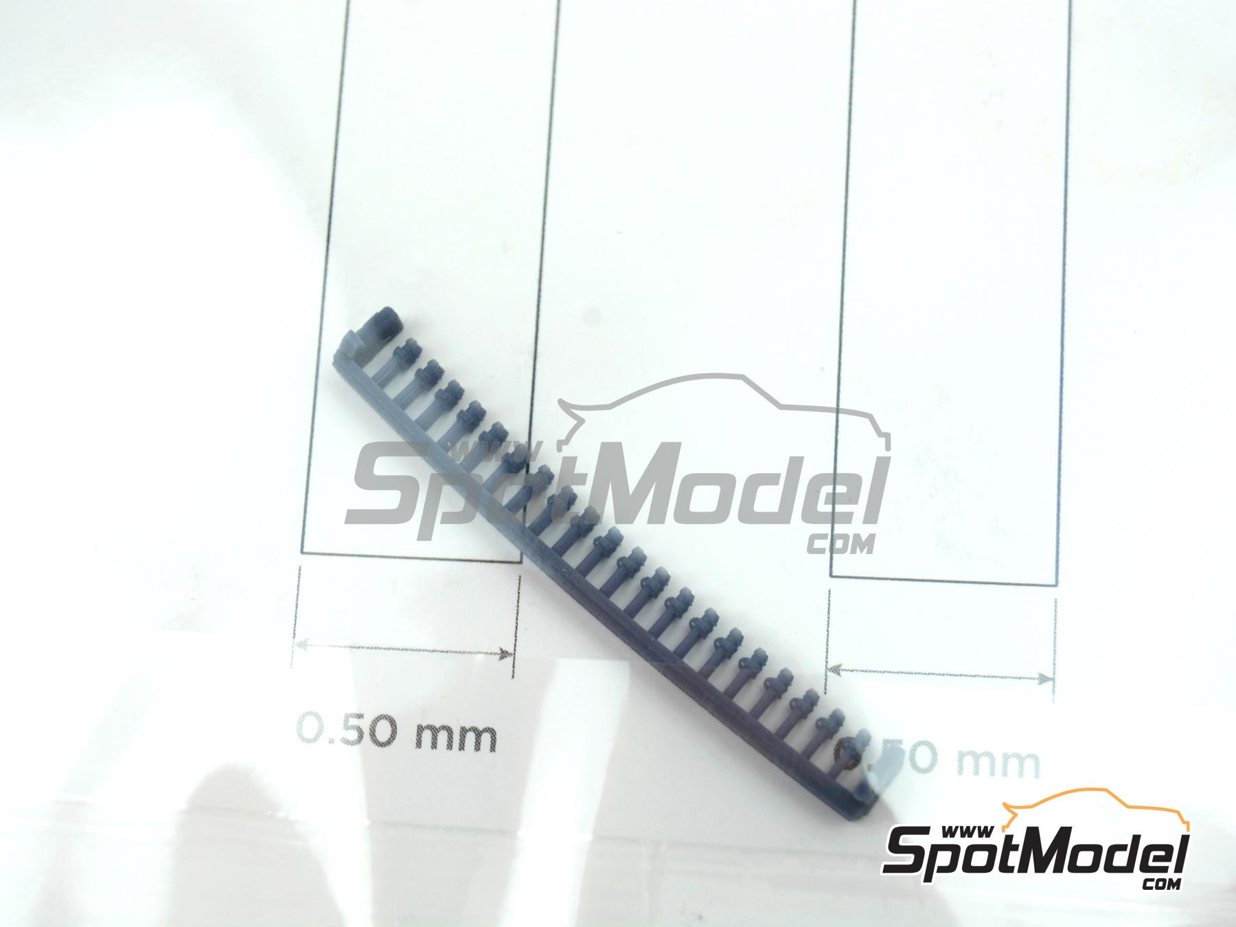 Image 13: Caliper bleed nipples - Type 01 | Detail in 1/12 scale manufactured by Decalcas (ref.&nbsp;DCL-PAR107)